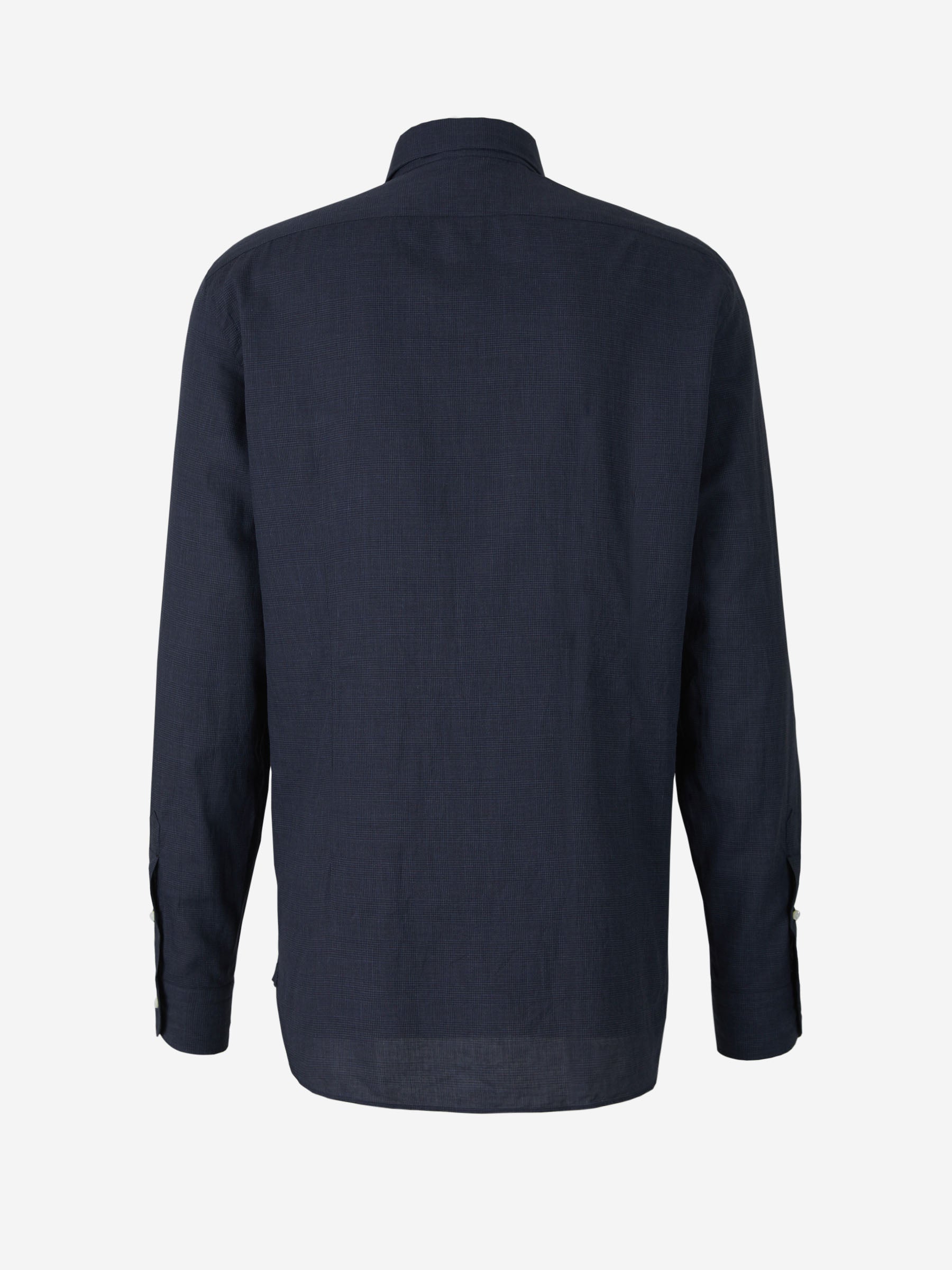 Vincenzo di Ruggiero Camisa Motivo Cuadros color Gris Carbón sku 531-005740 01 - Foto 2