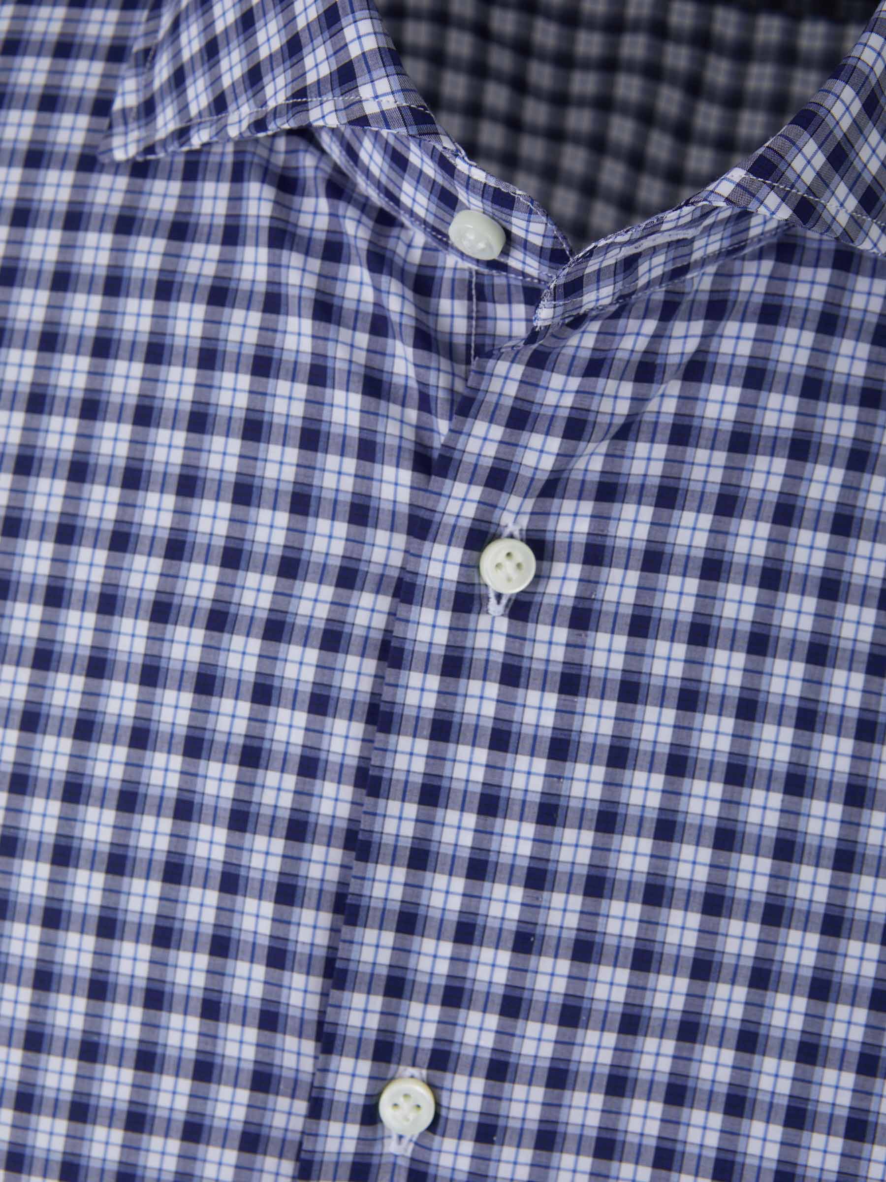 Vincenzo di Ruggiero Camisa Motiu Quadres color Azul Noche sku 531-005741 02 - Foto 3