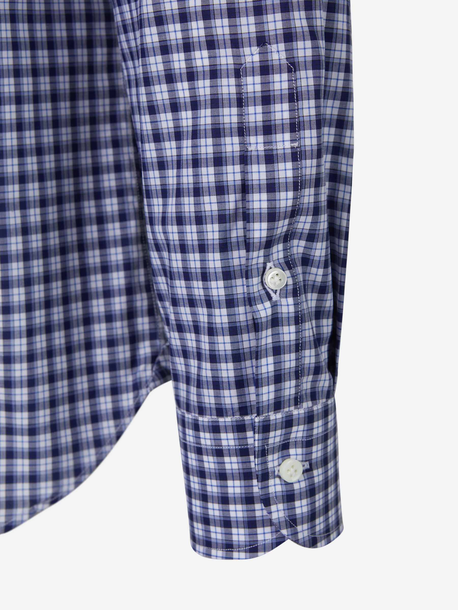 Vincenzo di Ruggiero Camisa Motiu Quadres color Azul Noche sku 531-005741 02 - Foto 4