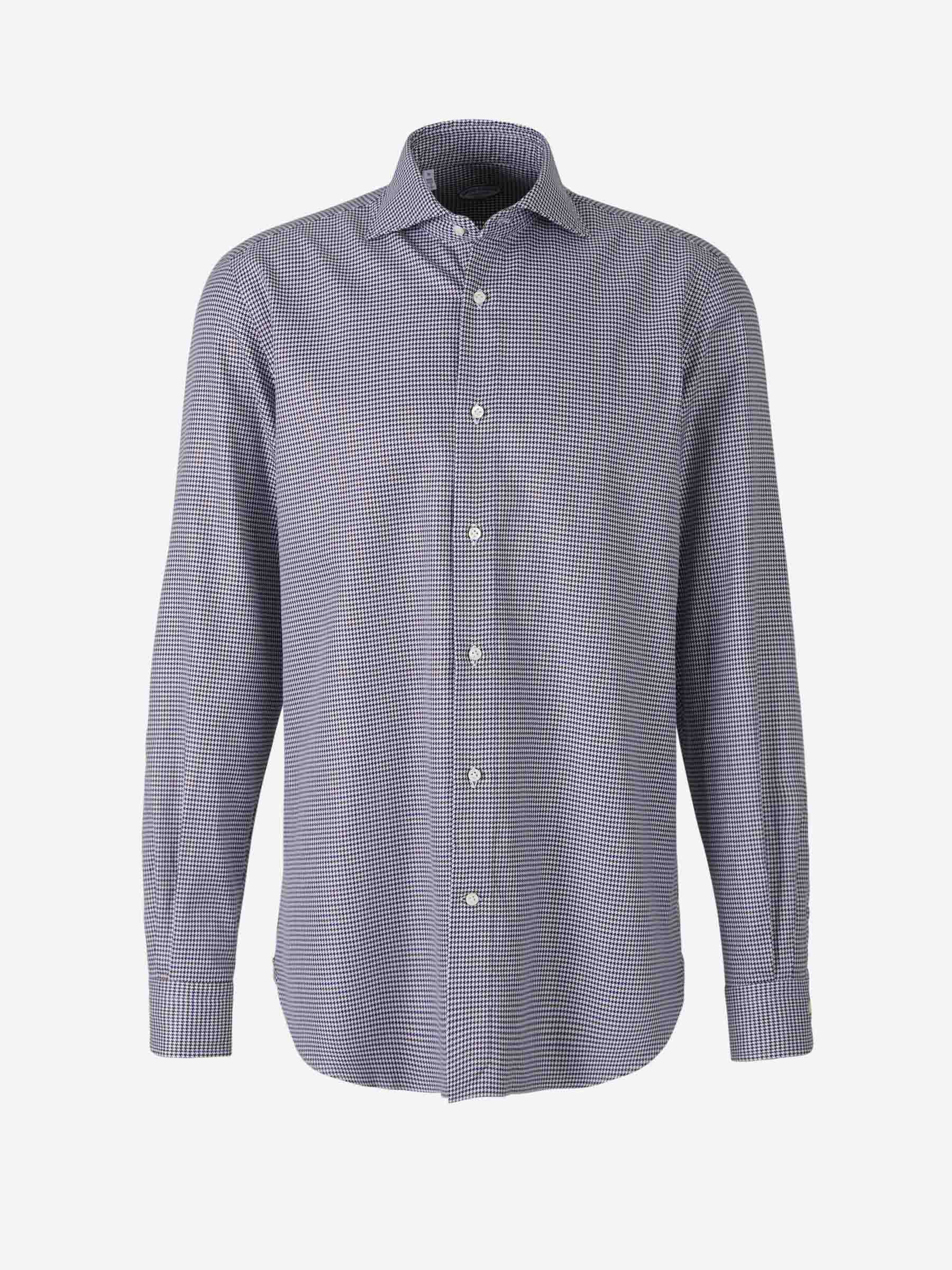 Vincenzo di Ruggiero Camisa Pata De Gallo color Azul Noche sku 531-005742 01 - Foto 1