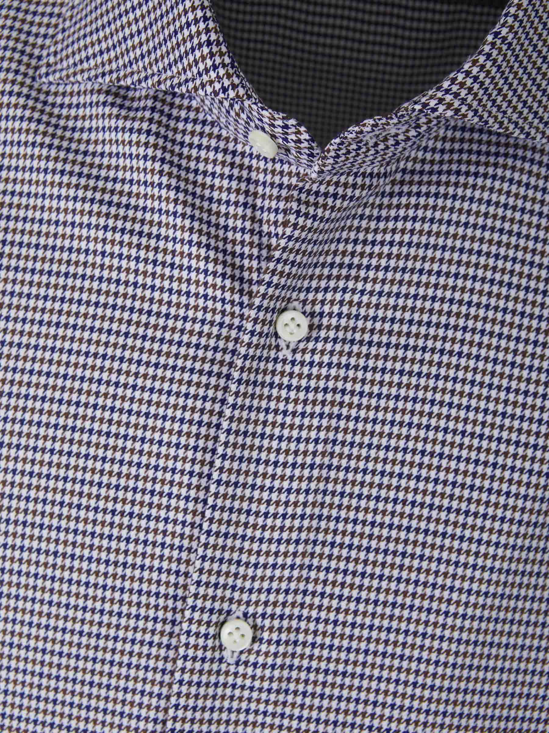 Vincenzo di Ruggiero Camisa Pata De Gallo color Azul Noche sku 531-005742 01 - Foto 3