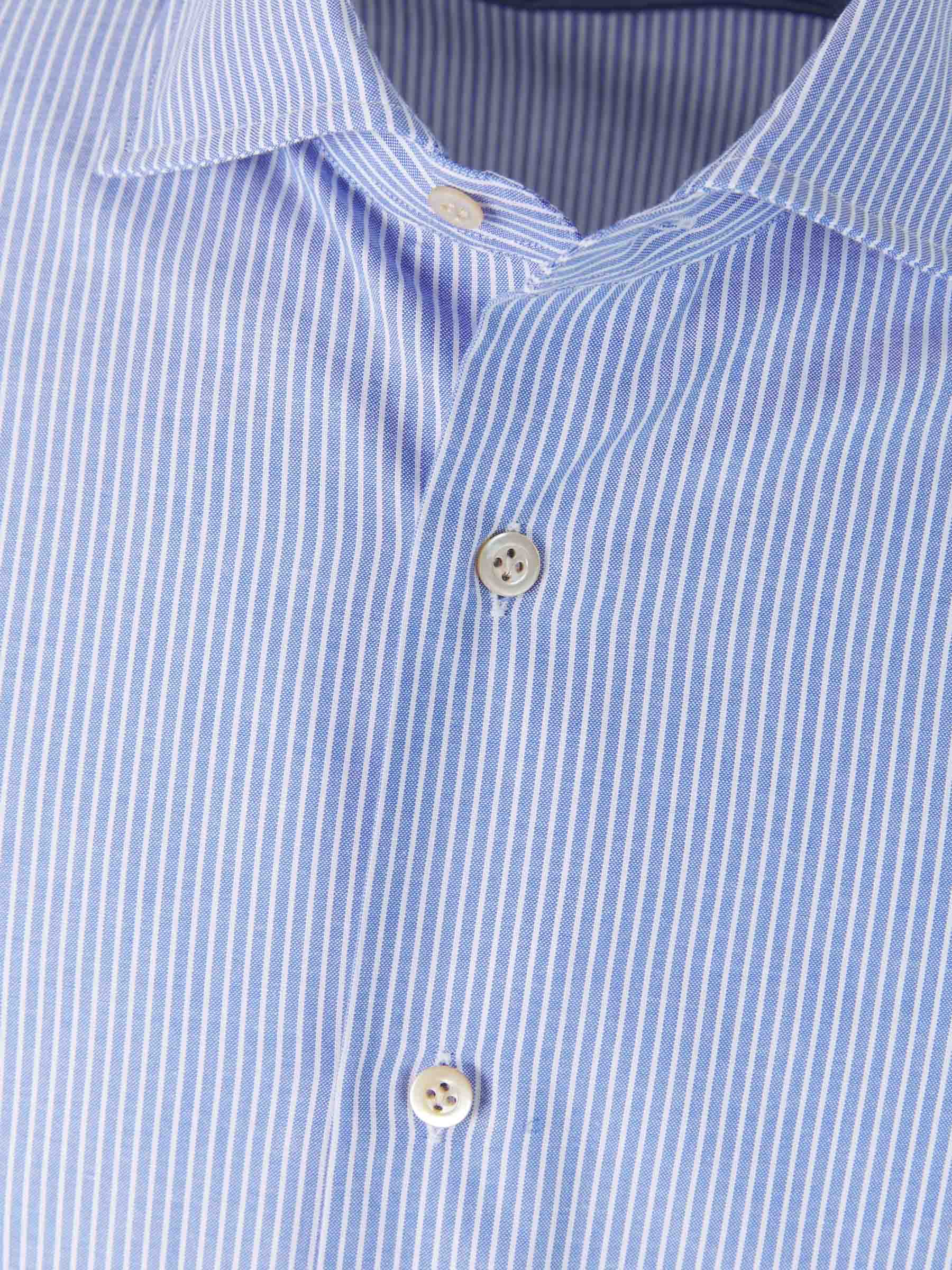 Santa Eulalia Camisa Rayas Algodón color Azul Real sku 531-005758 01 - Foto 3