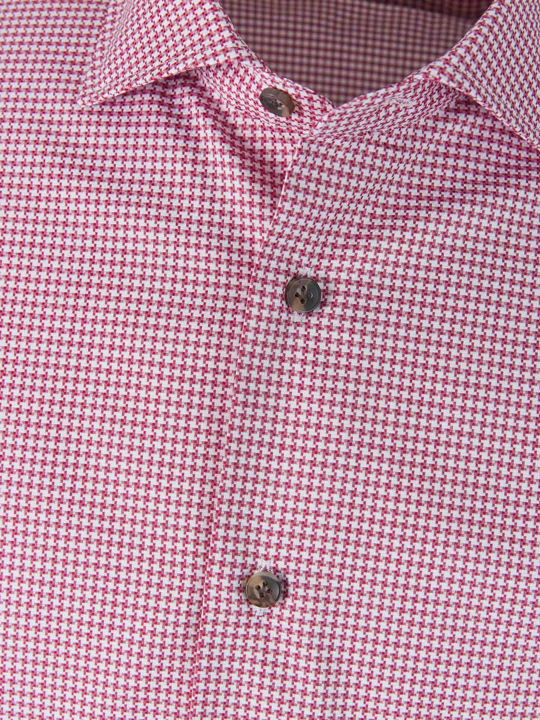Santa Eulalia Camisa Micro Pata De Gallo color Rojo sku 531-005766 01 - Foto 3