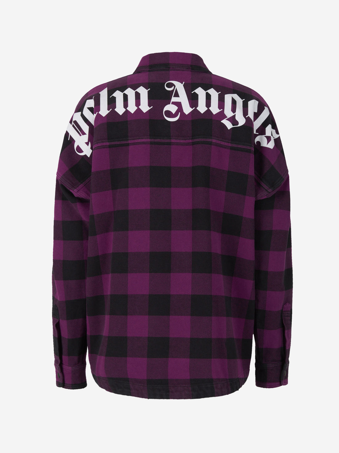 Palm Angels Camisa Motivo Cuadros color Púrpura Oscuro sku 531-005773 01 - Foto 2