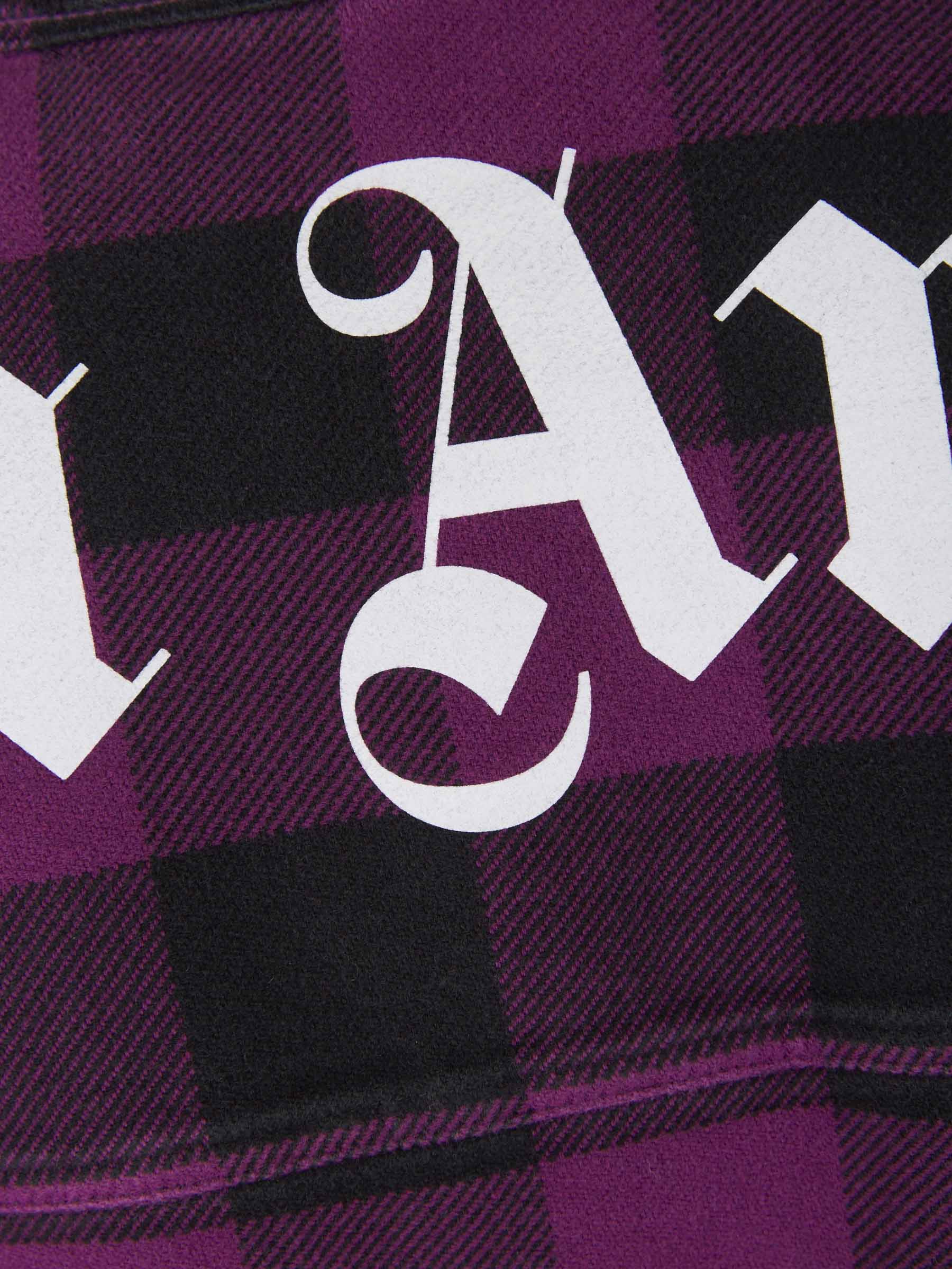 Palm Angels Camisa Motivo Cuadros color Púrpura Oscuro sku 531-005773 01 - Foto 6