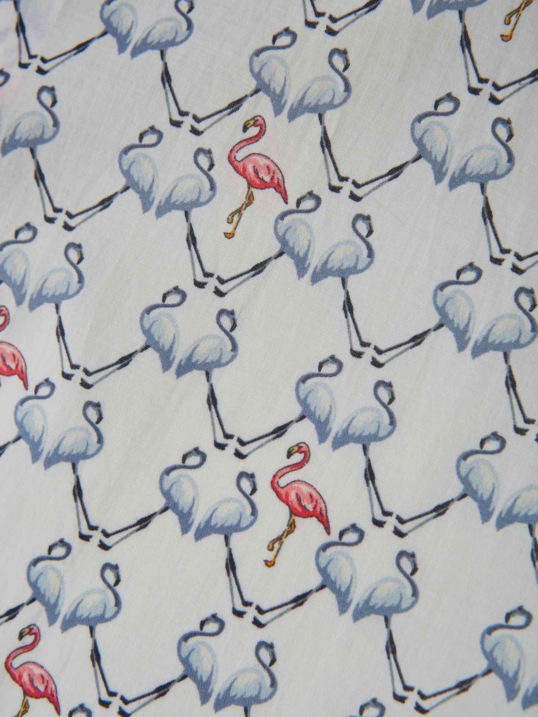 Etro Camisa Motivo Flamencos color Blanco sku 531-005811 01 - Foto 4