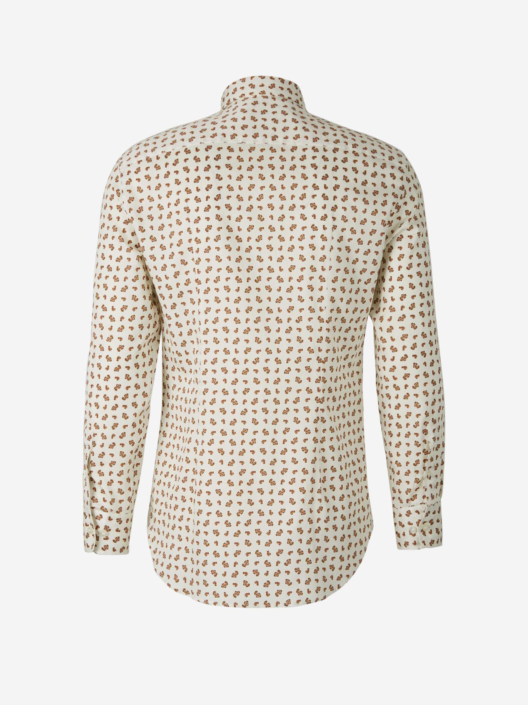 Etro Camisa Motivo Paisley color Beis sku 531-005812 02 - Foto 5