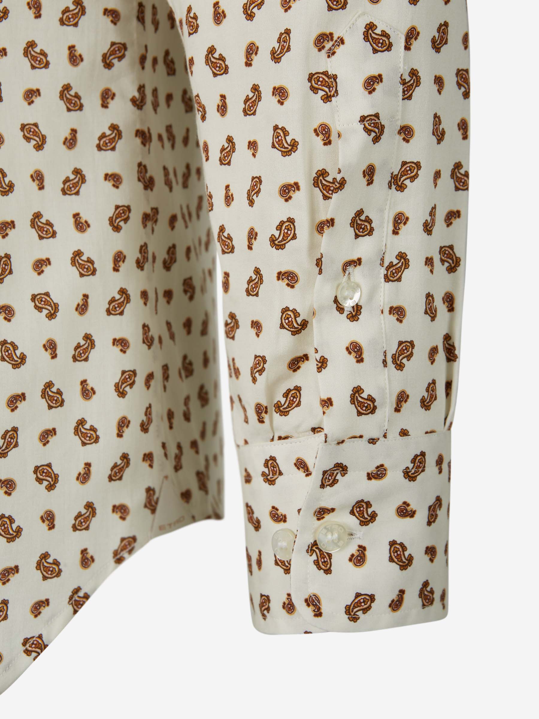 Etro Camisa Motivo Paisley color Beis sku 531-005812 02 - Foto 7