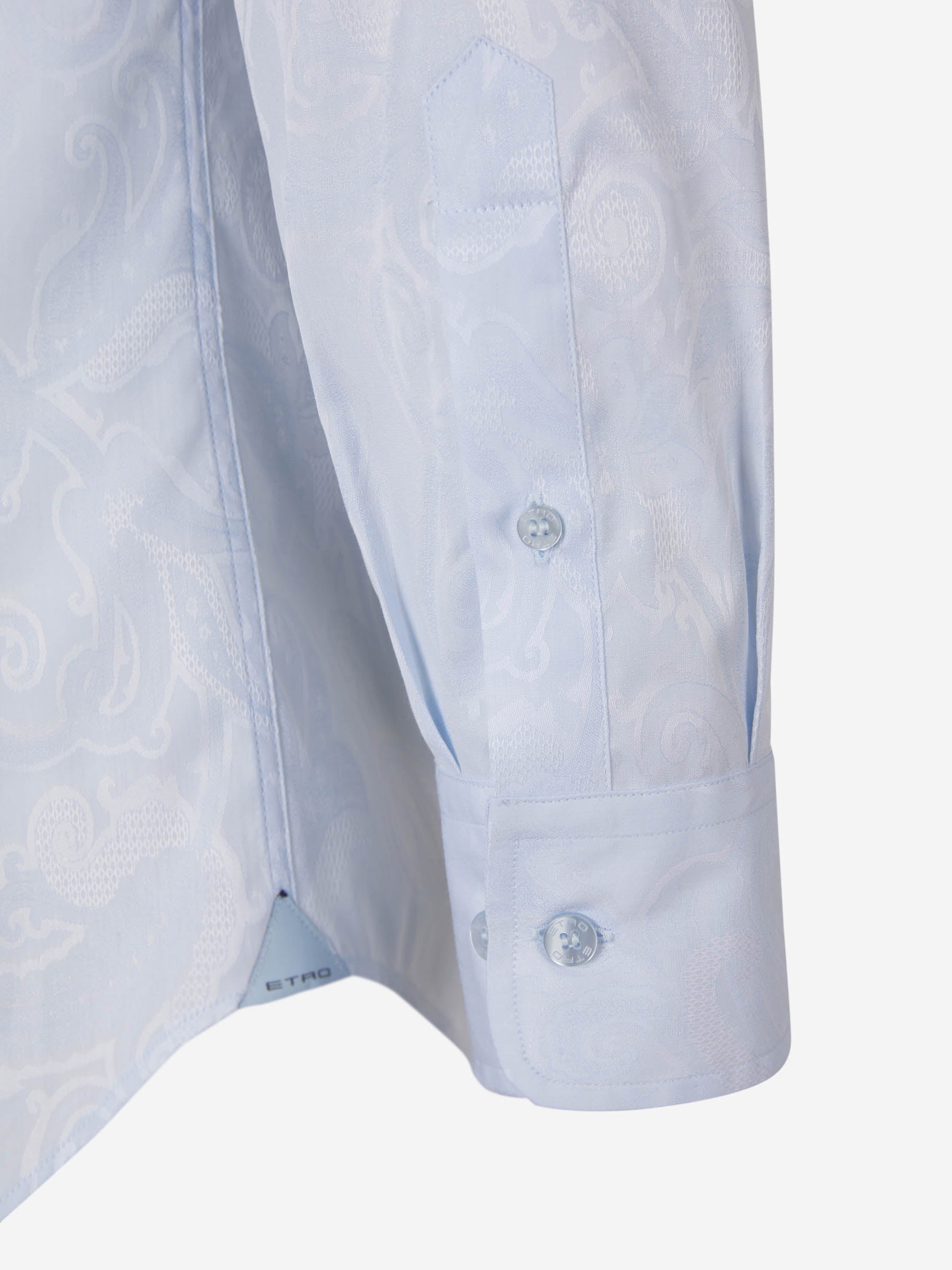 Etro Camisa Jacquard Paisley color Azul Cielo sku 531-005813 01 - Foto 4
