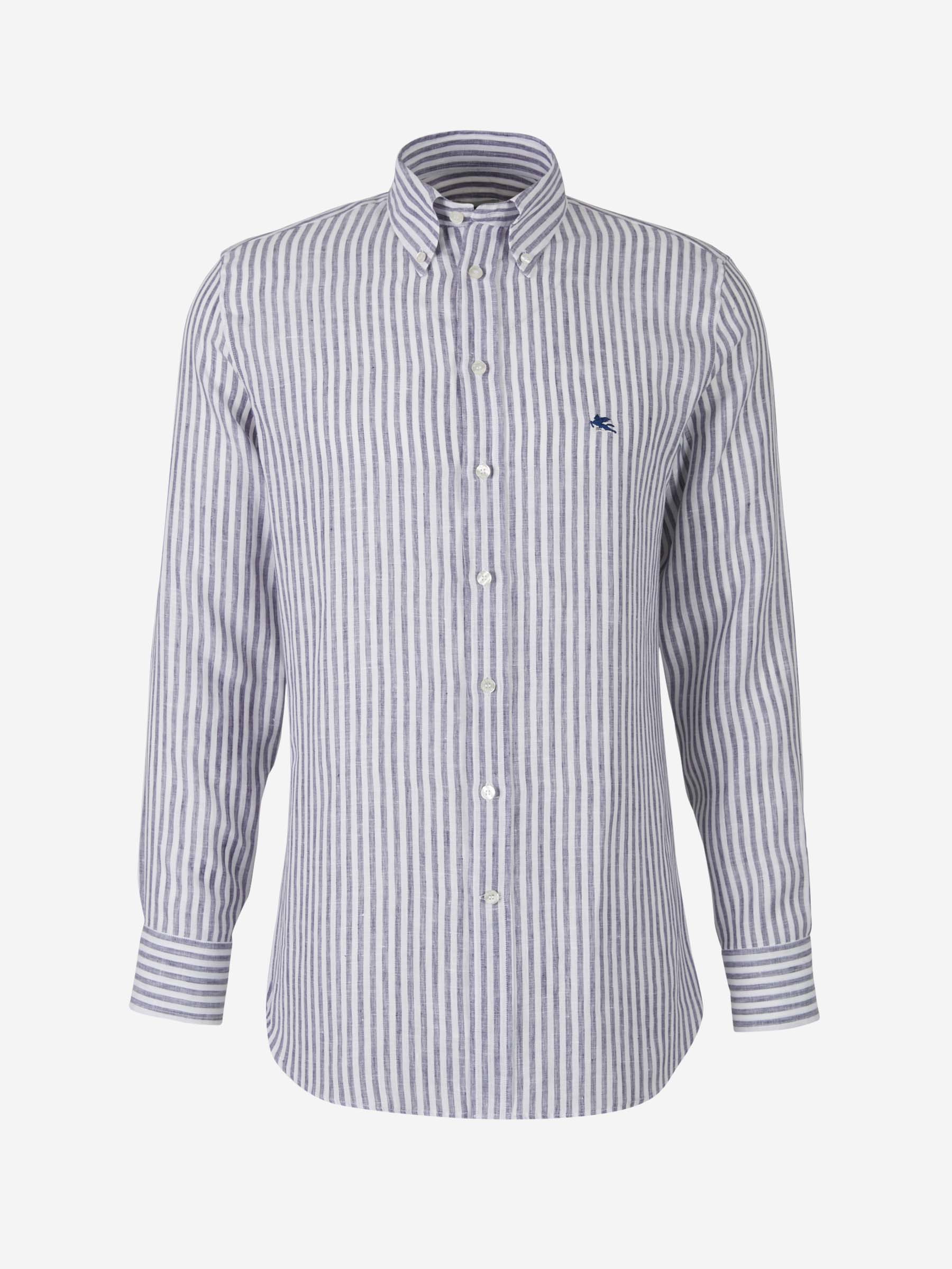 Etro Camisa Motivo Rayas color Blanco sku 531-005817 01 - Foto 1