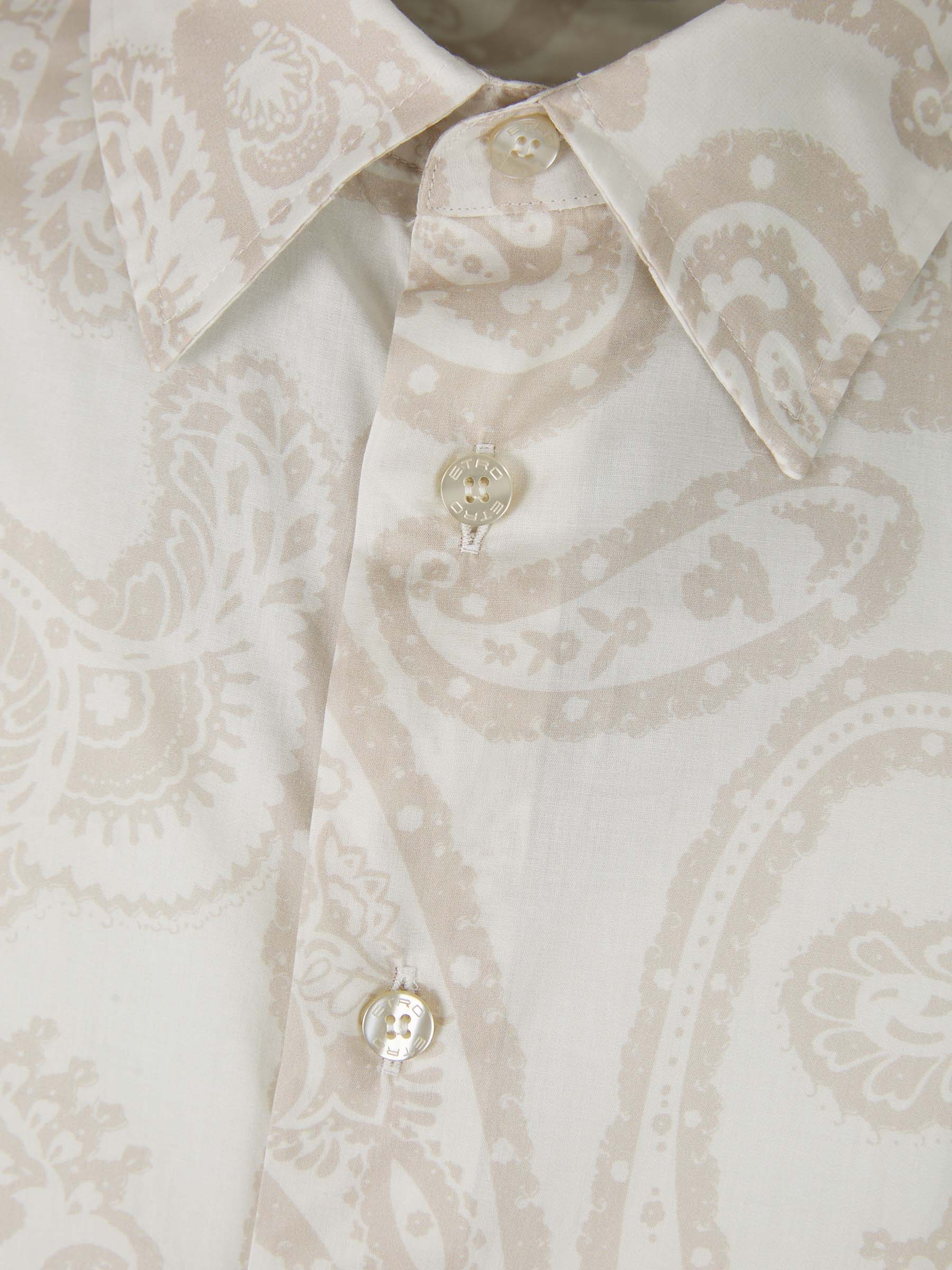 Etro Camisa Motivo Paisley color Beis sku 531-005819 01 - Foto 3