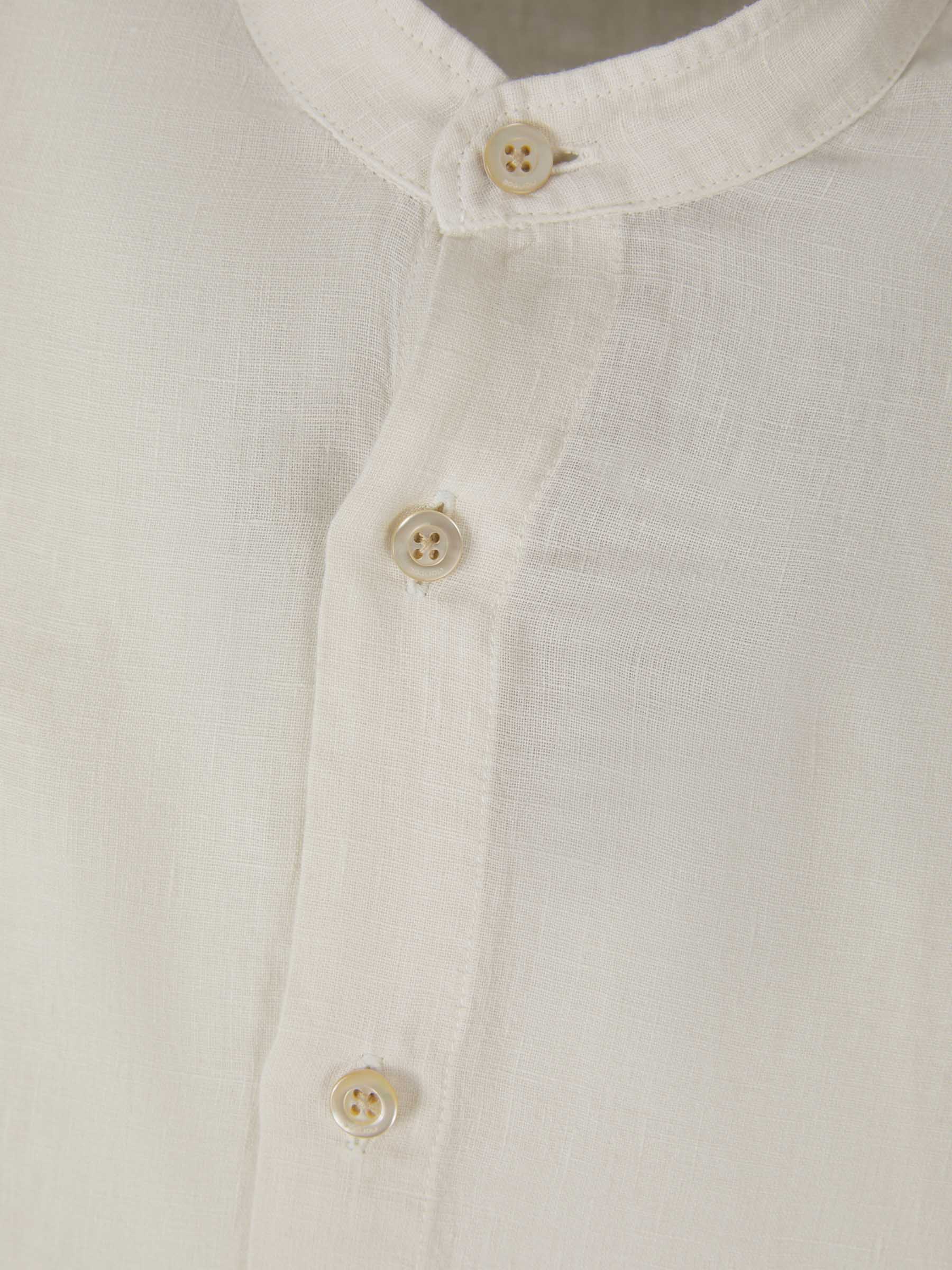 Boglioli Camisa Cuello Mao color Verde Militar sku 531-005829 03 - Foto 3