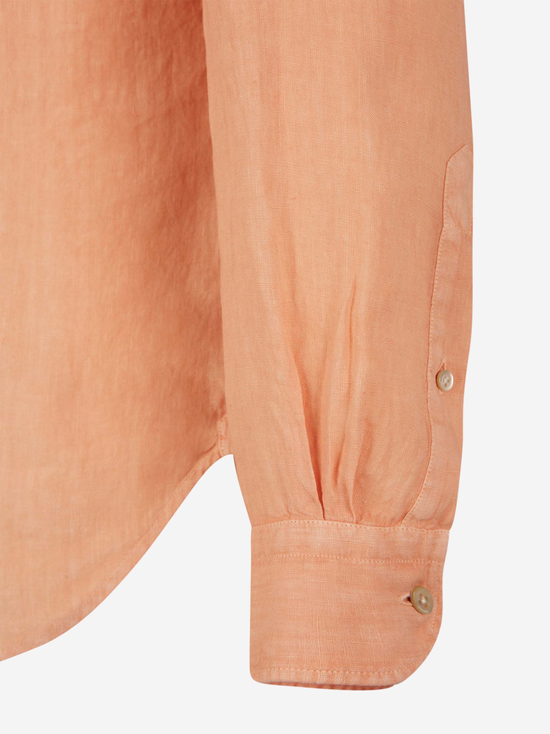 Boglioli Camisa Lisa Lino color Verde Militar sku 531-005830 03 - Foto 4