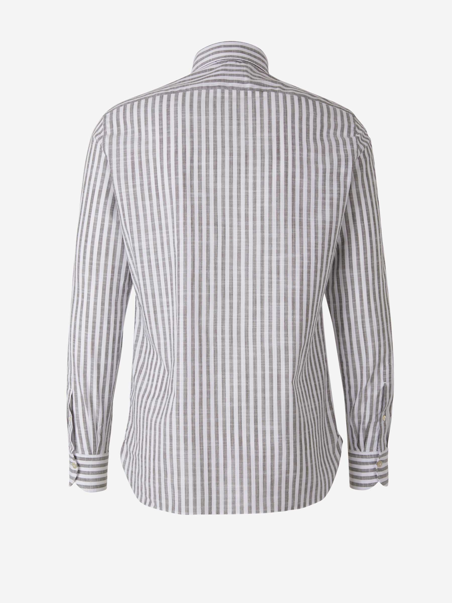 Borrelli Camisa Motivo Rayas color Marrón sku 531-005845 01 - Foto 2