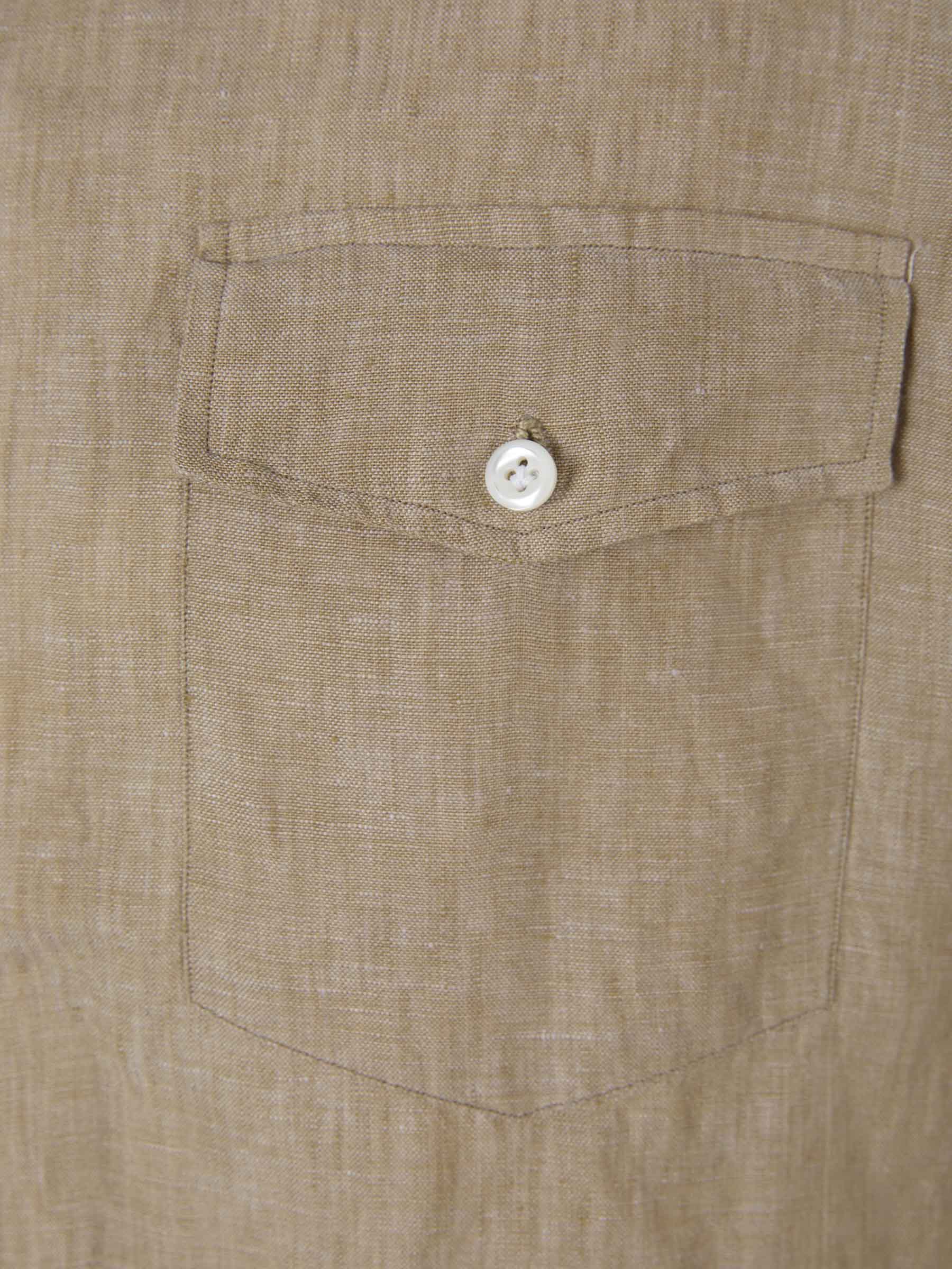 Borrelli Camisa Ligera Lino color Topo sku 531-005847 02 - Foto 9