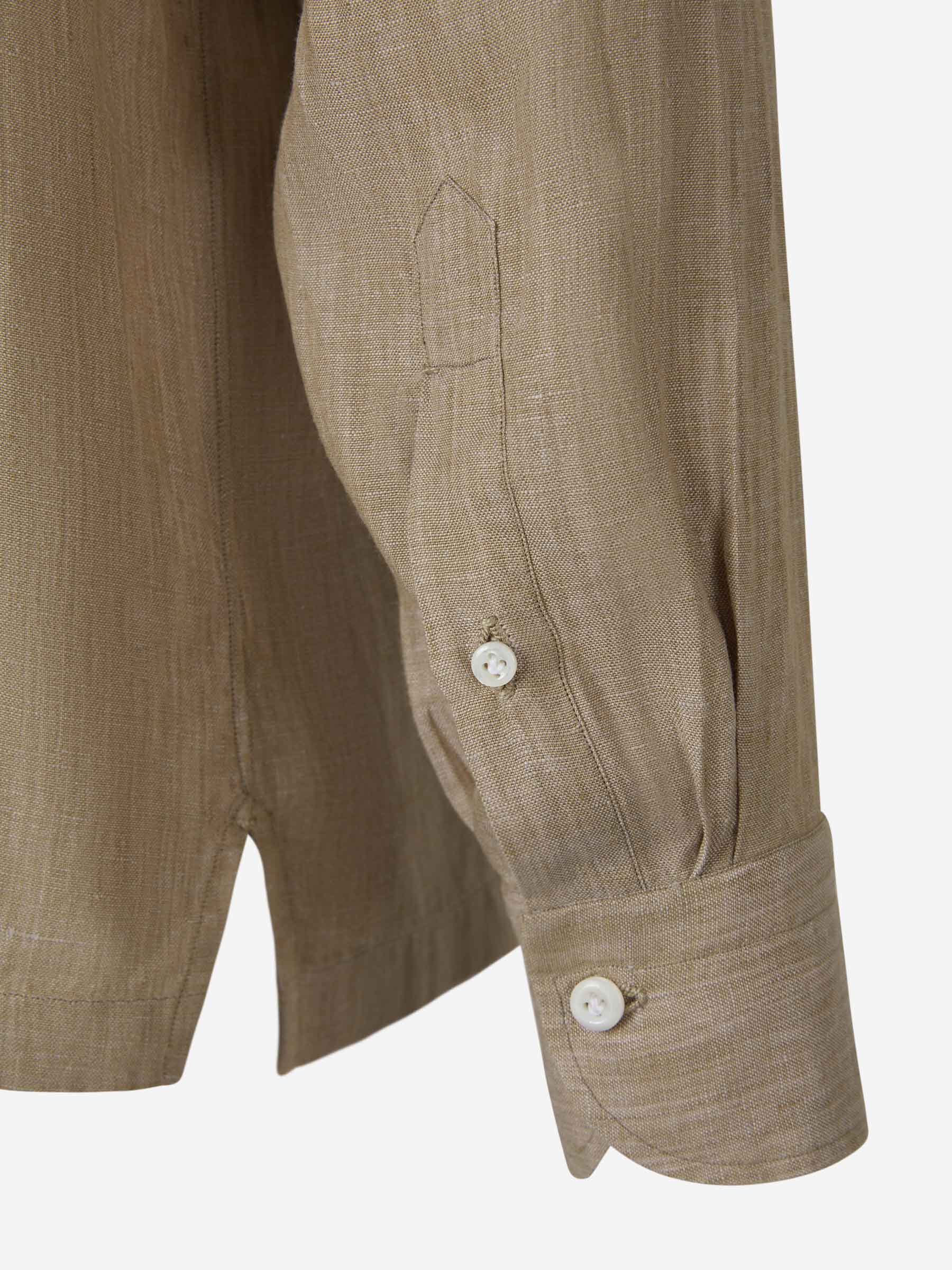 Borrelli Camisa Ligera Lino color Topo sku 531-005847 02 - Foto 10