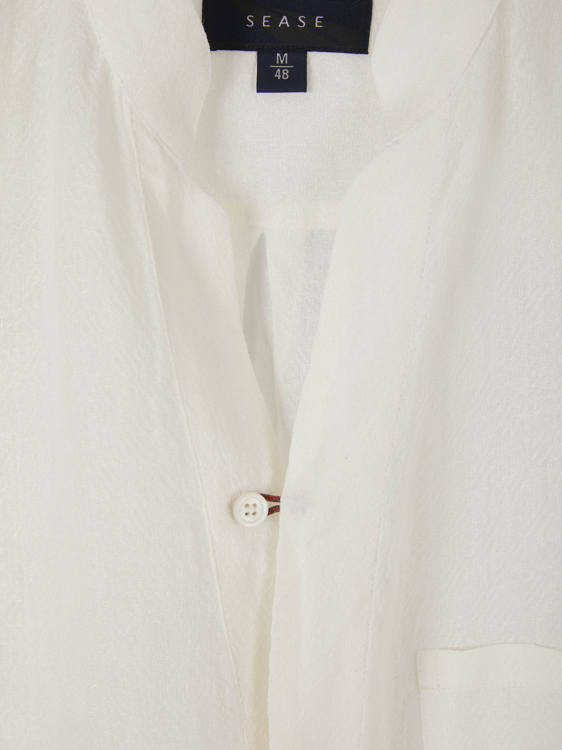Sease Camisa Texturizada Lino color Blanco sku 531-005850 01 - Foto 3