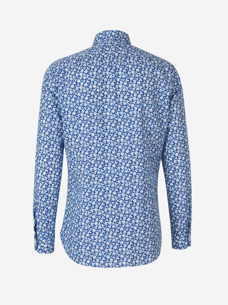 Vincenzo di Ruggiero Camisa Floral Algodón color Azul Marino sku 531-005863 01 - Foto 2