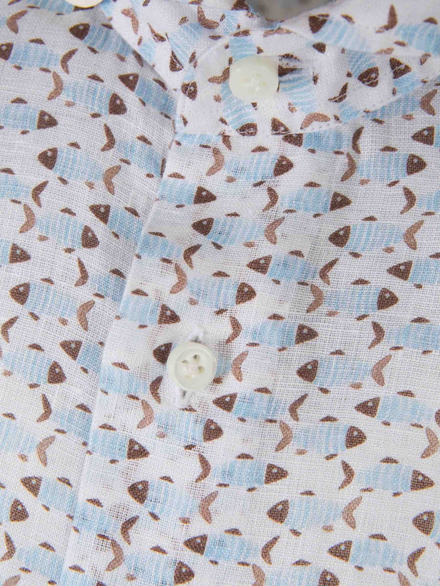 Vincenzo di Ruggiero Camisa Estampada Algodón color Multicolor sku 531-005866 01 - Foto 3