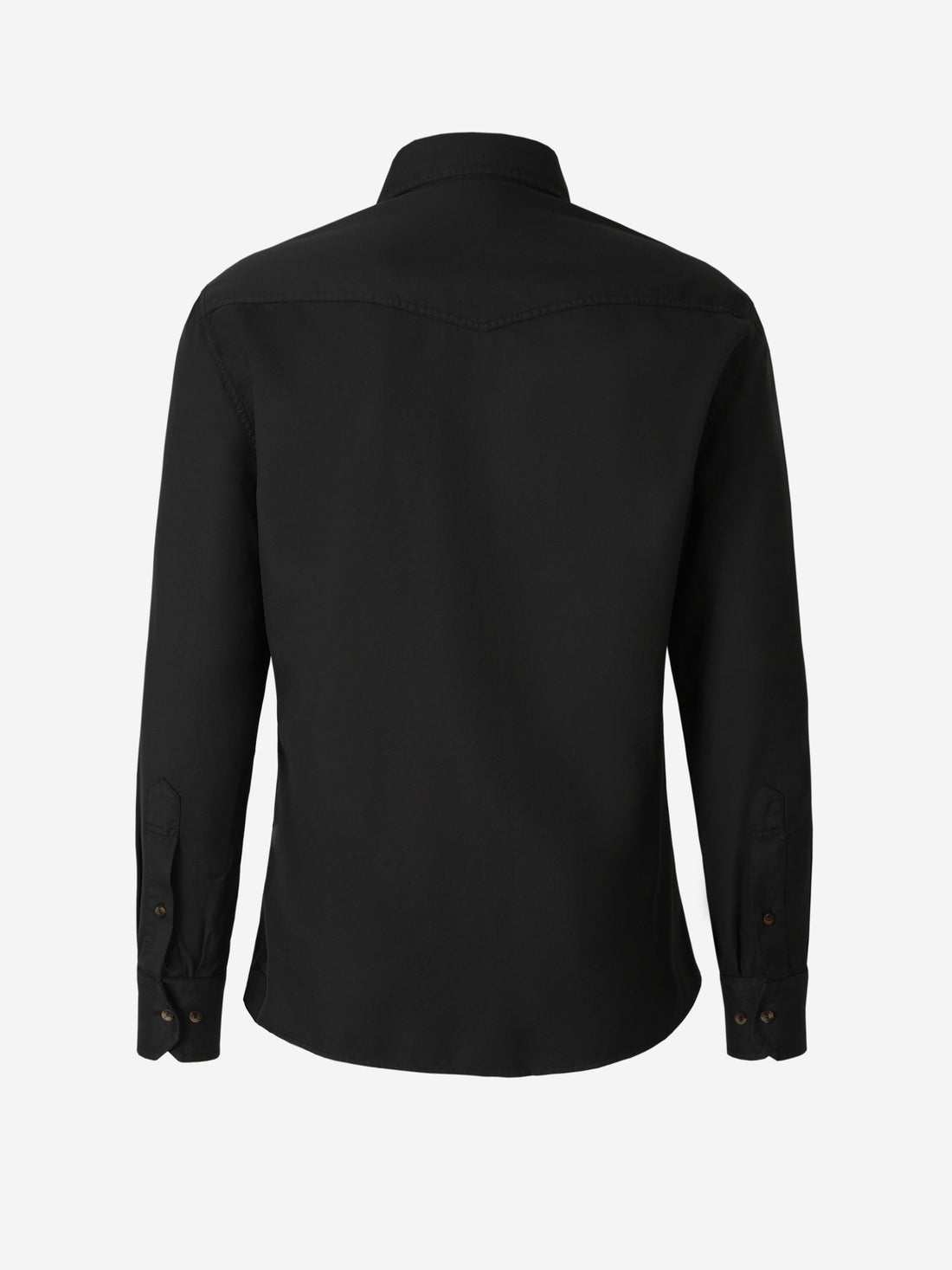 Brunello Cucinelli Camisa Sarga Algodón color Negro sku 531-005873 01 - Foto 2