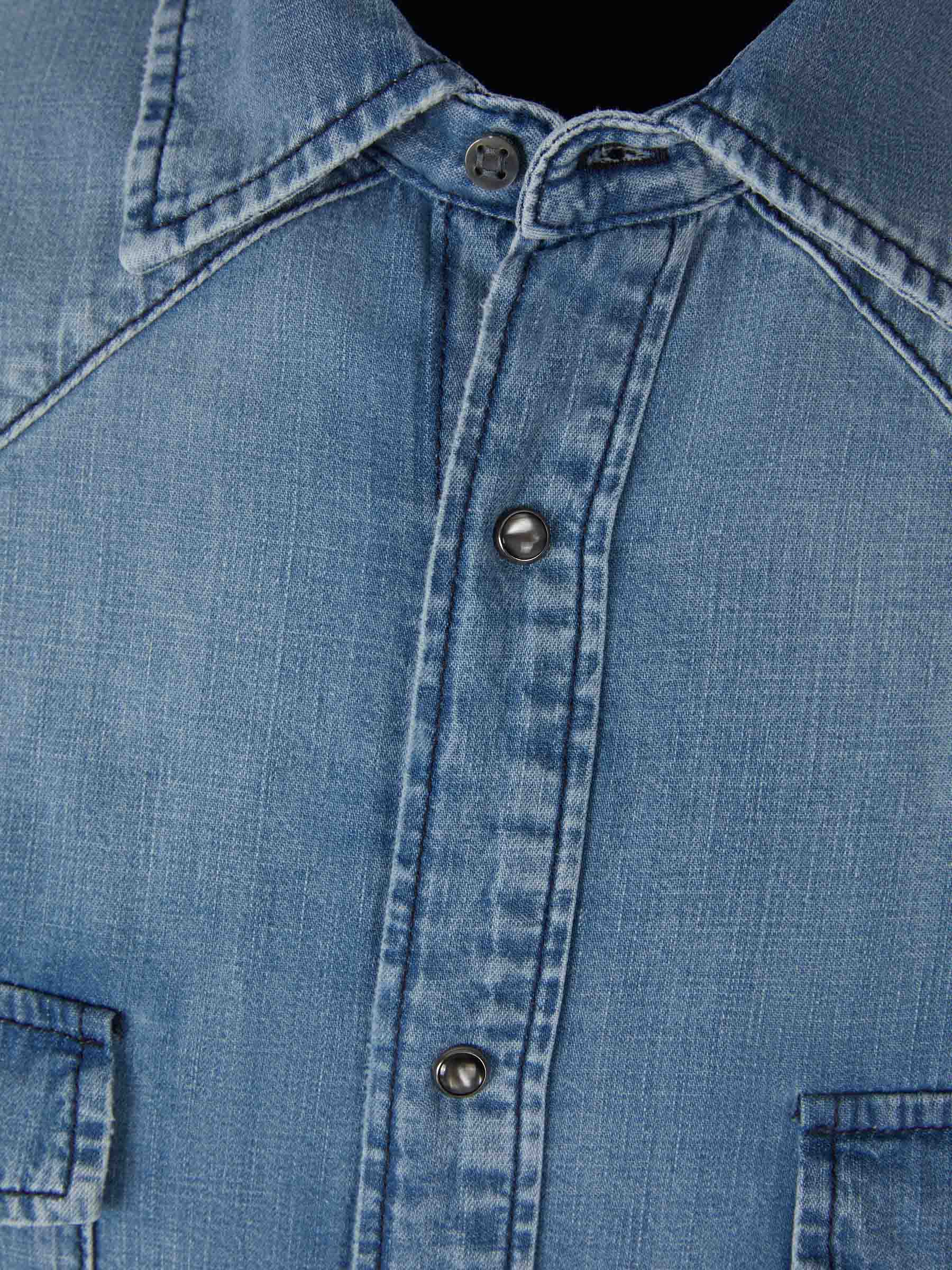 Jacob Cohën Camisa Denim Ligera color Azul Denim sku 531-005896 01 - Foto 3