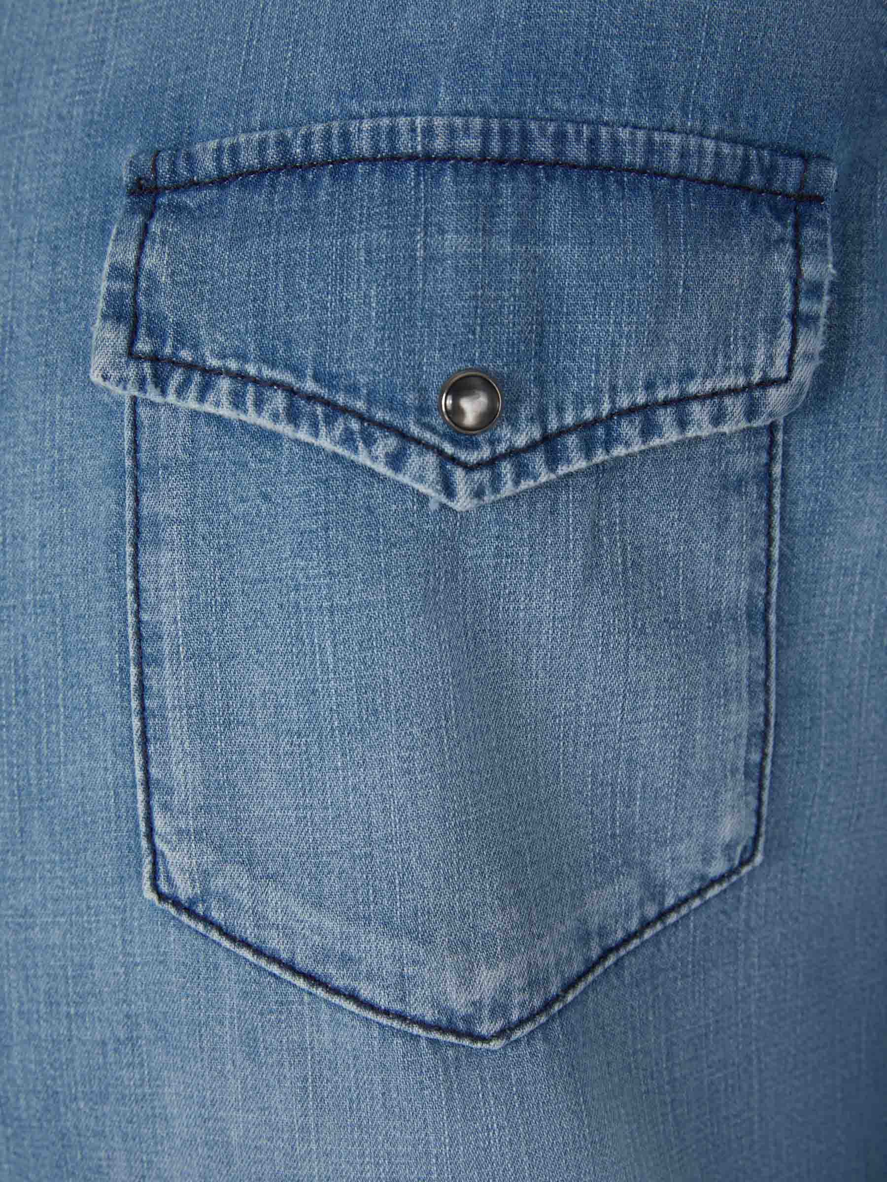 Jacob Cohën Camisa Denim Ligera color Azul Denim sku 531-005896 01 - Foto 4