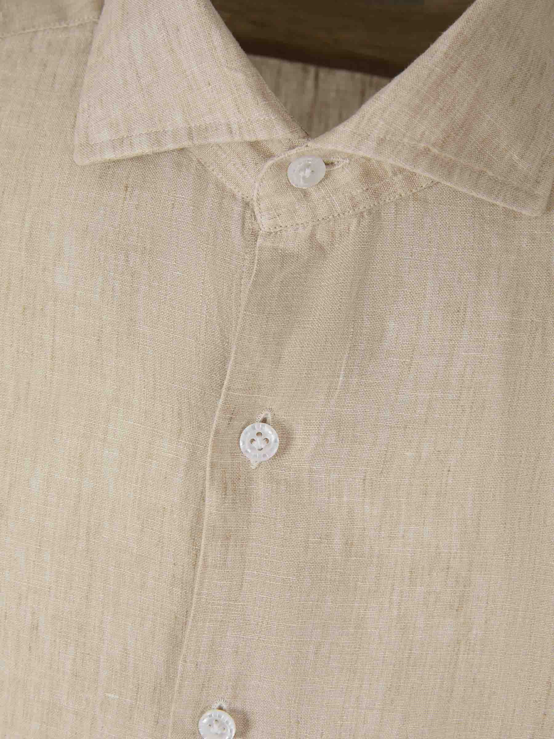 Santa Eulalia Camisa Lino Abotonada color Beis sku 531-005905 02 - Foto 3