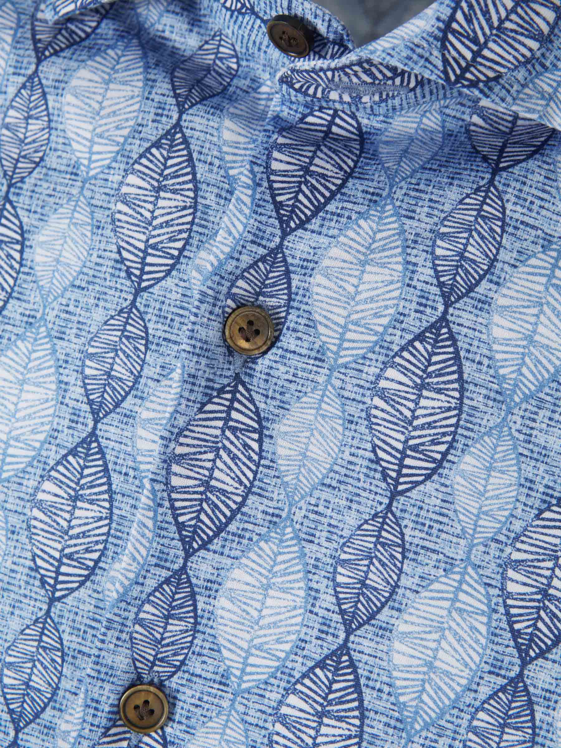 Santa Eulalia Camisa Estampada Algodón color Azul Real sku 531-005910 01 - Foto 3