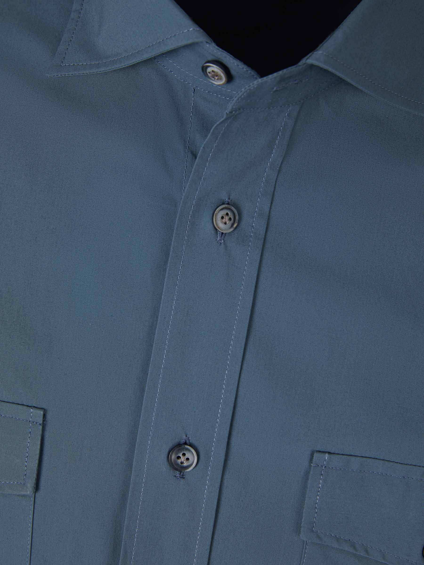 Santa Eulalia Camisa Popelina Bolsillos color Marrón sku 531-005936 02 - Foto 8