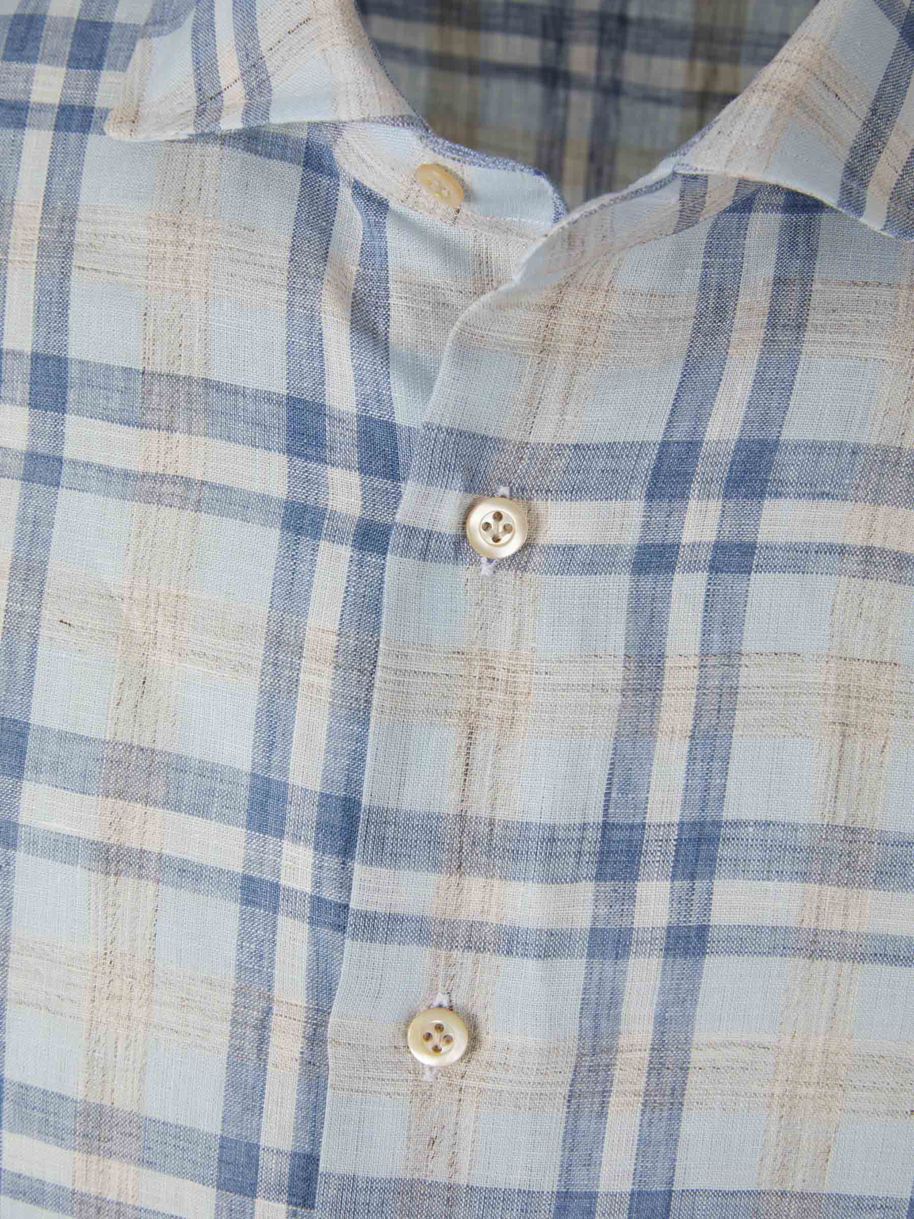 Santa Eulalia Camisa Lino Abotonada color Azul Cielo sku 531-005944 01 - Foto 3