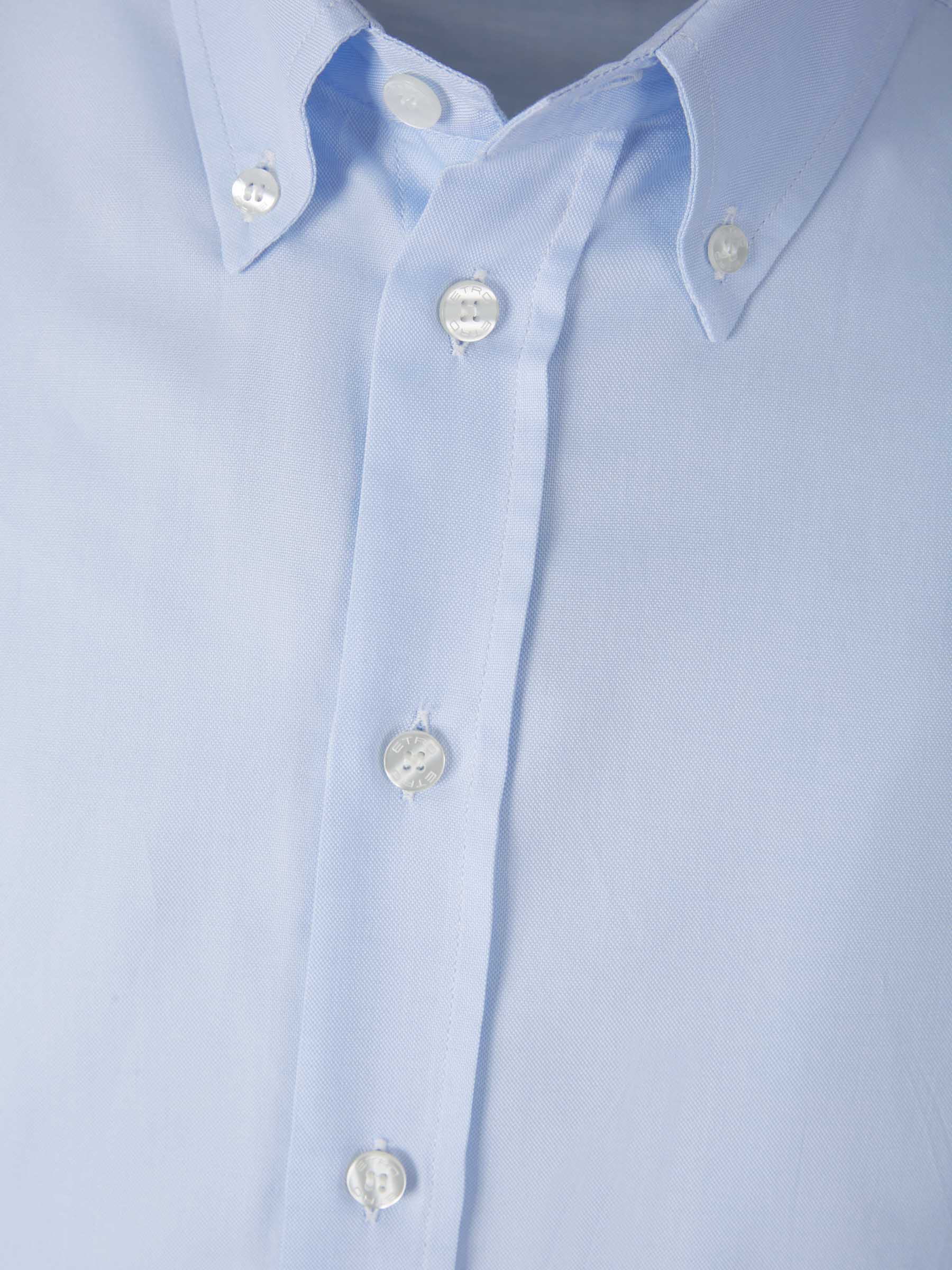 Etro Camisa Lisa Algodón color Azul Cielo sku 531-005980 01 - Foto 3