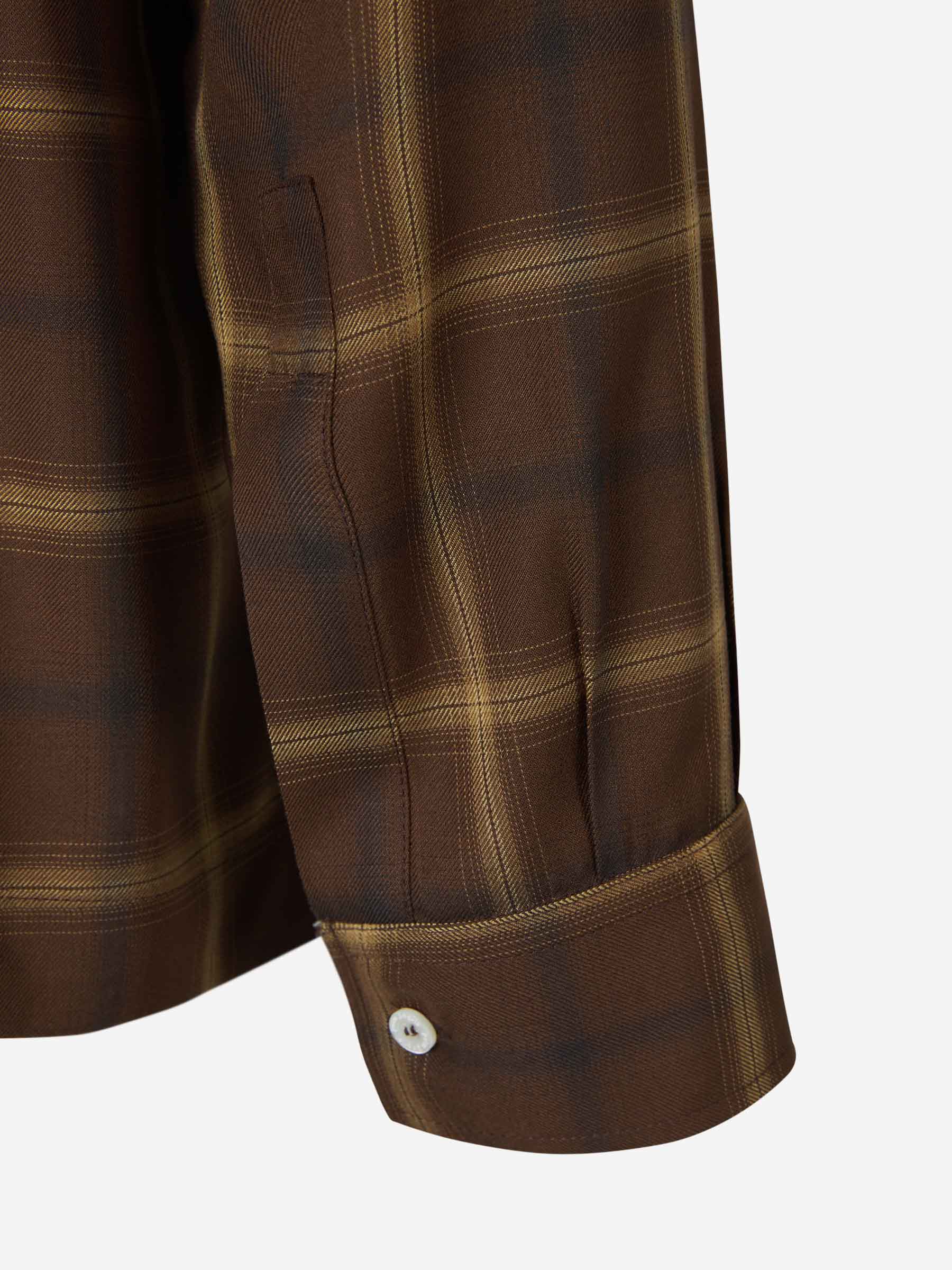 Palm Angels Camisa Motivo Cuadros color Marron sku 531-006013 01 - Foto 5