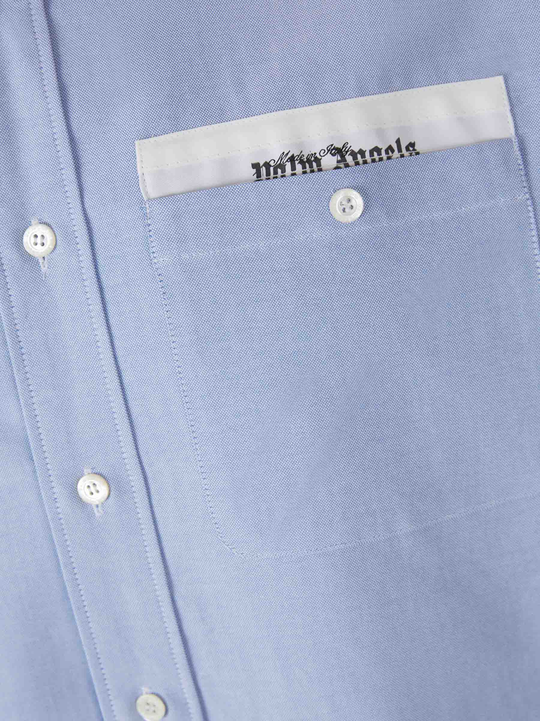 Palm Angels Camisa Parche Logo color Azul Denim sku 531-006014 01 - Foto 3