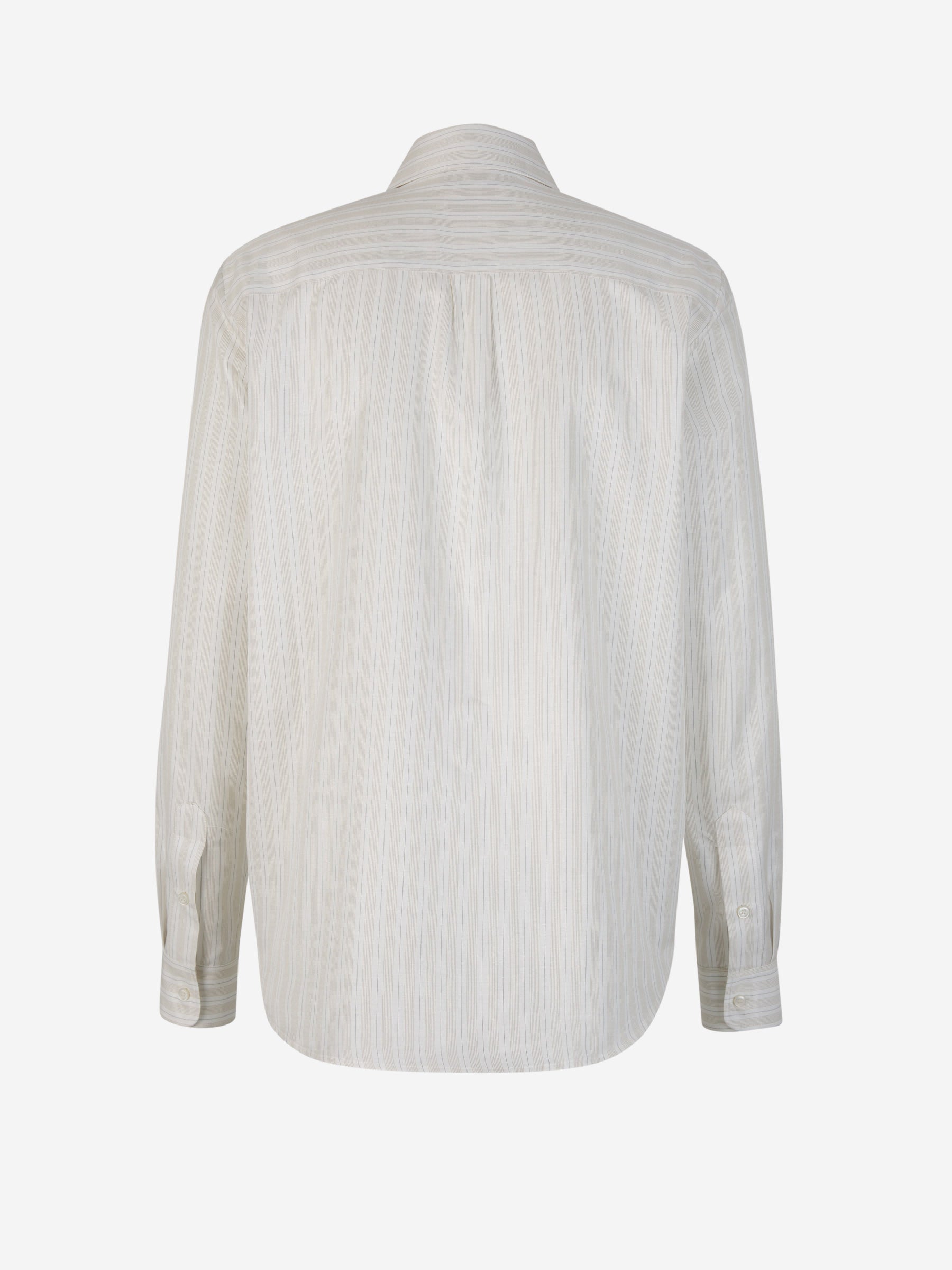 Amiri Camisa Logo Rayas color Beis sku 531-006117 01 - Foto 2