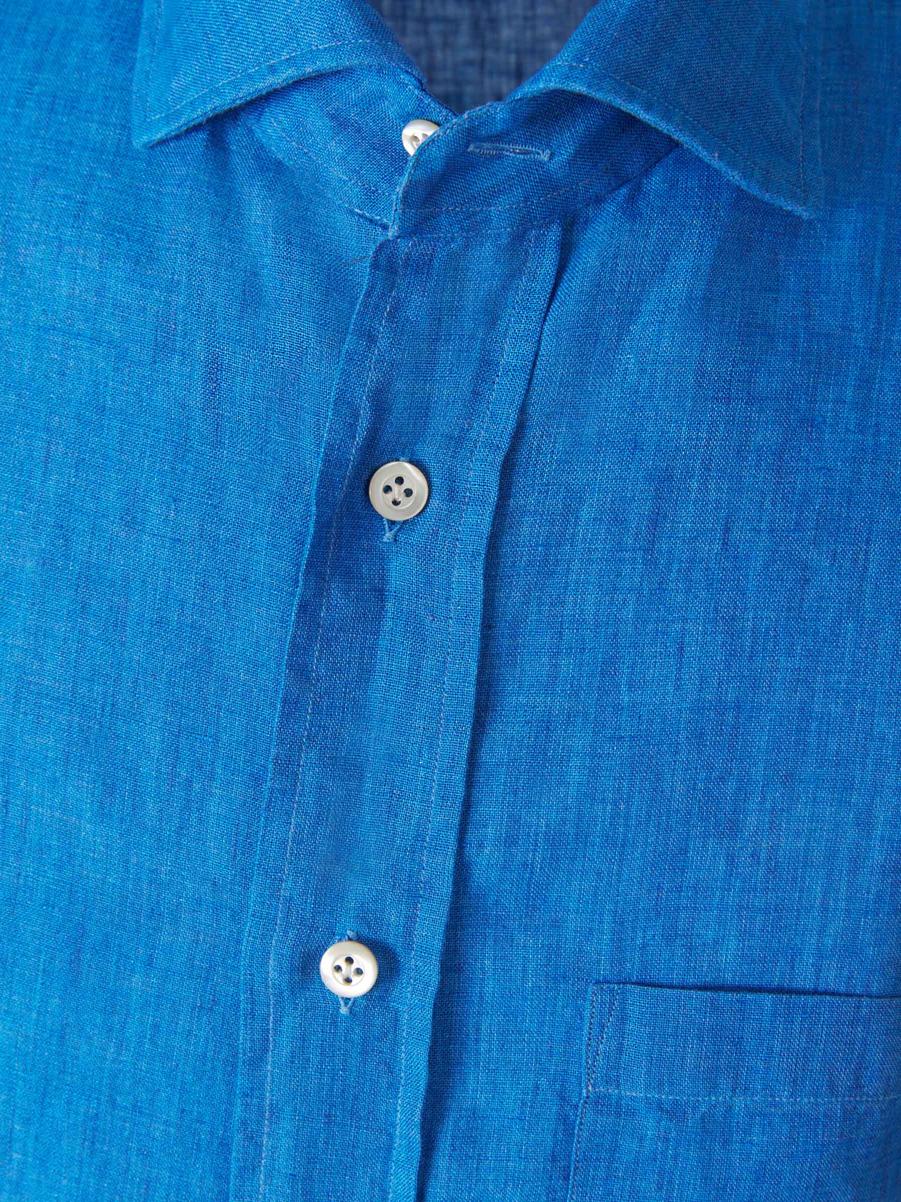 Santa Eulalia Camisa Manga Corta Lino color Azul Cielo sku 532-000393 01 - Foto 2