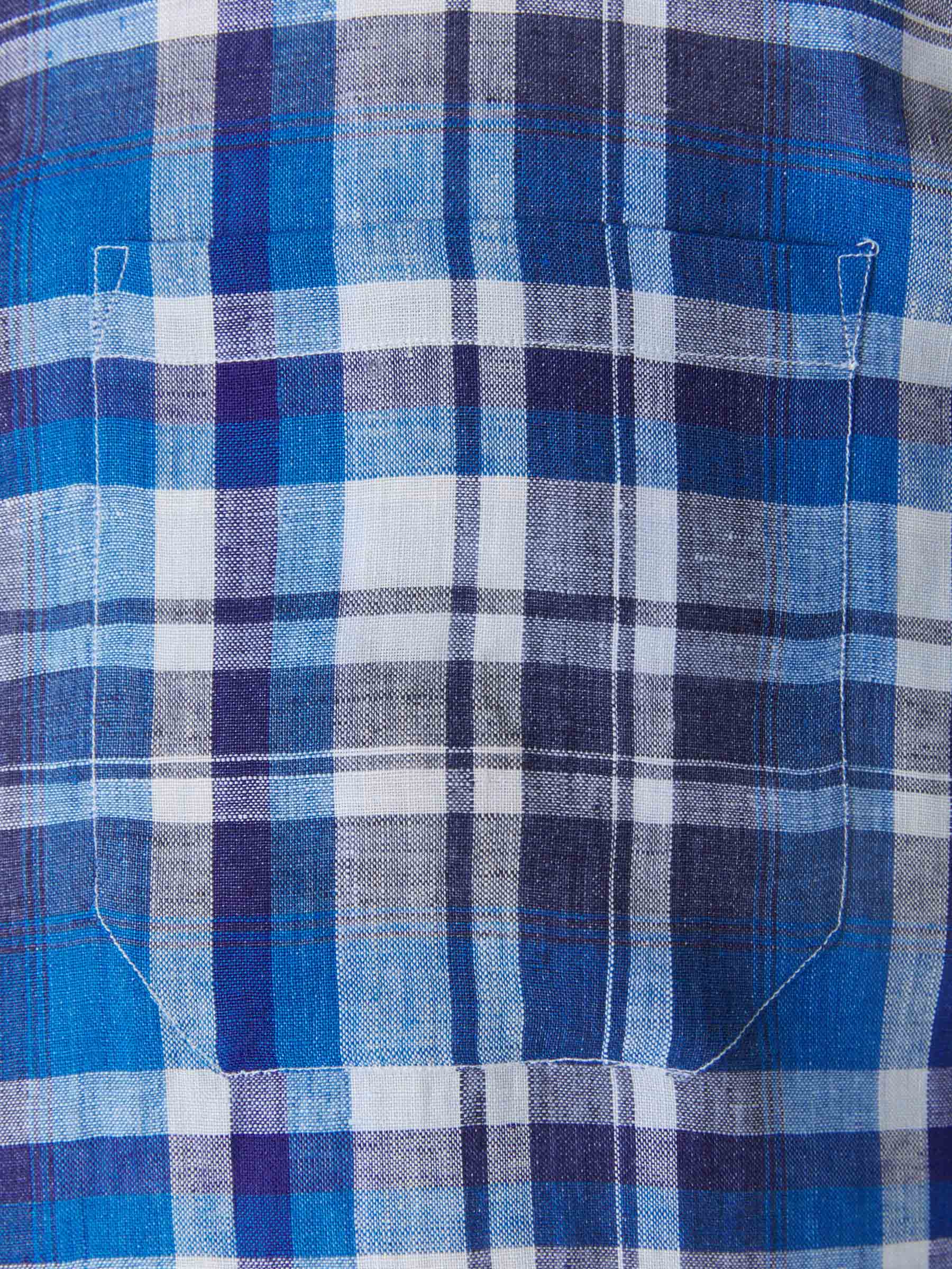 Santa Eulalia Camisa Manga Corta Lino color Azul sku 532-000394 01 - Foto 4