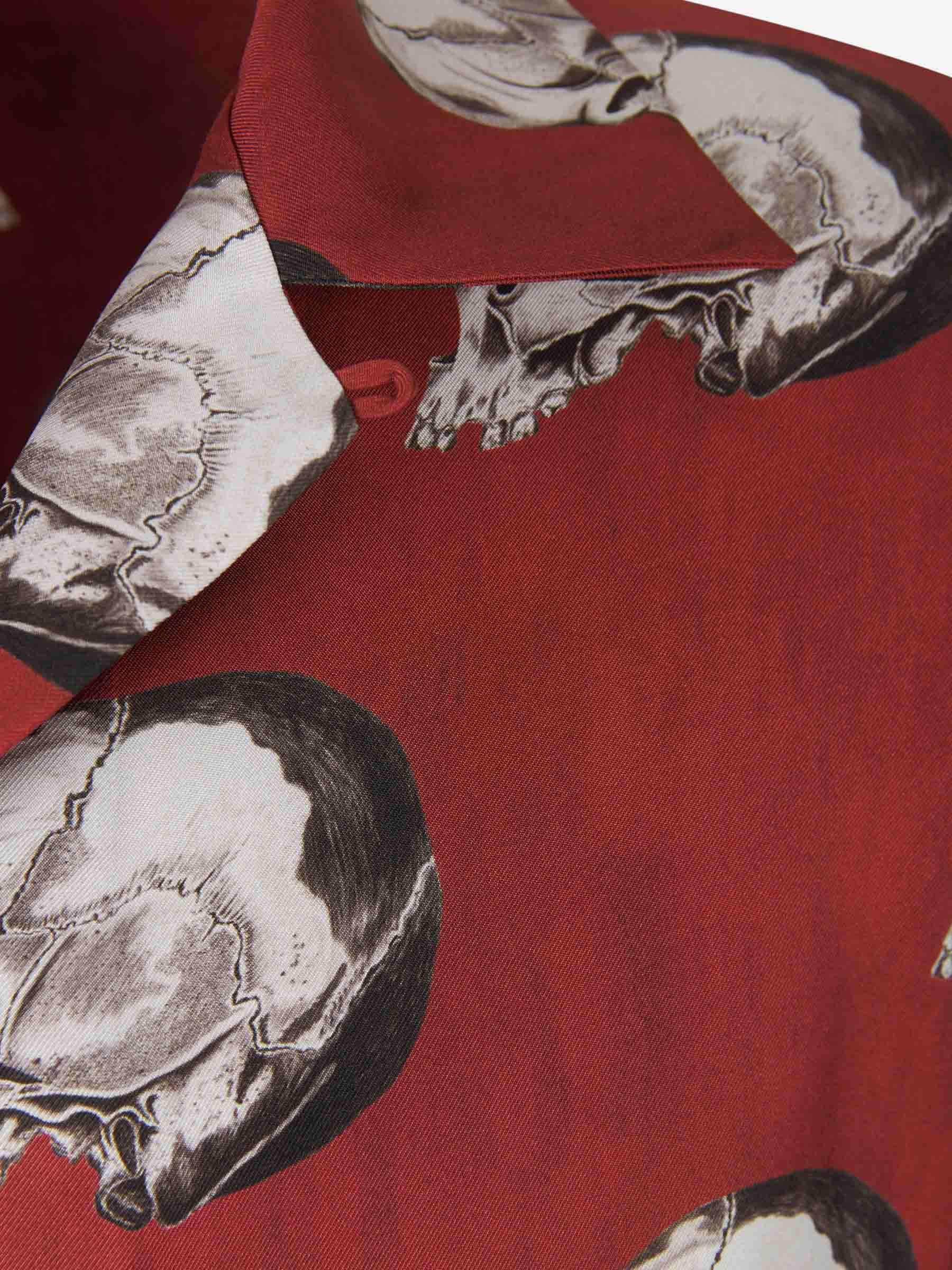 Amiri Camisa Estampado Calaveras color TERRACOTTA sku 532-000419 01 - Foto 3