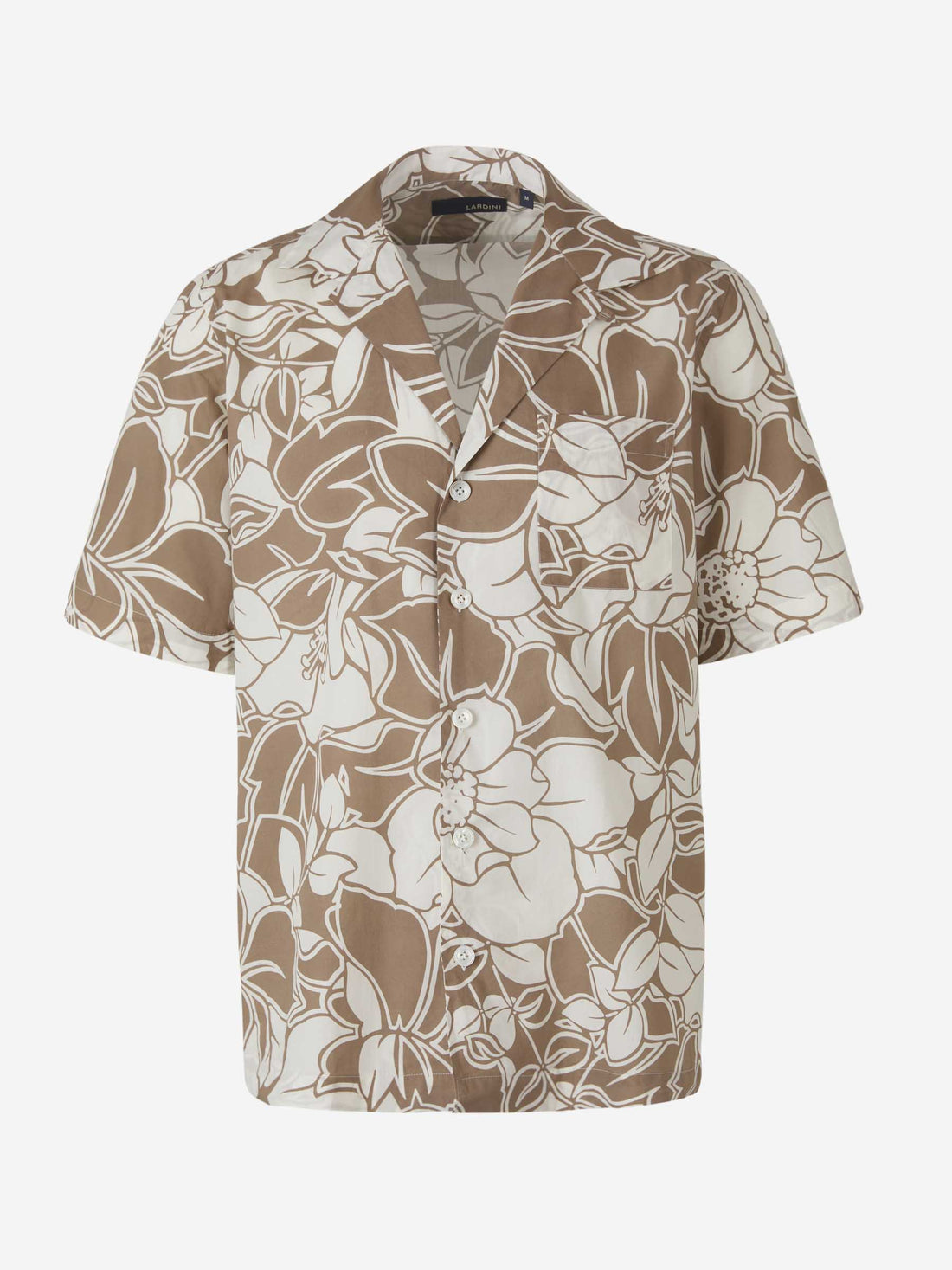 Lardini Camisa Motivo Floral color Topo sku 532-000447 01 - Foto 1