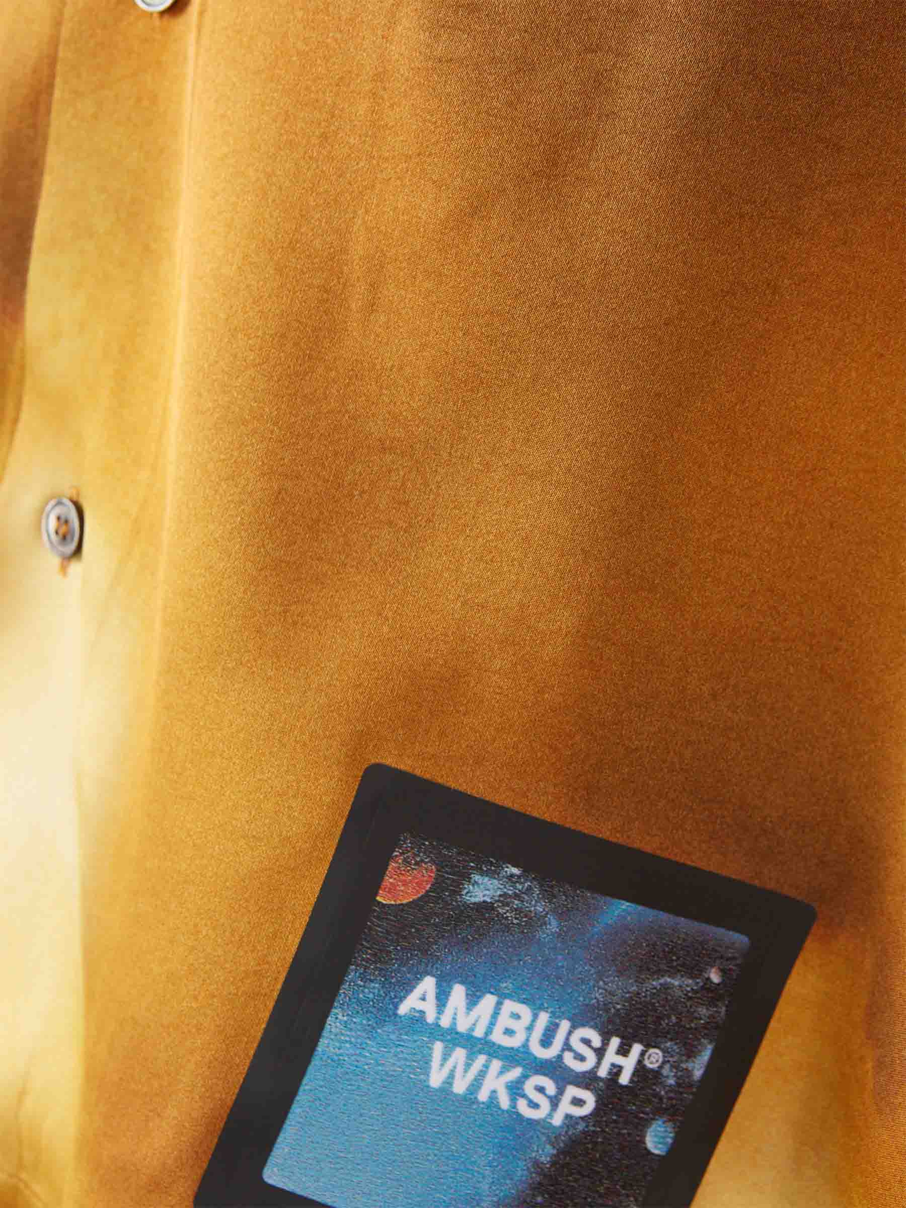 Ambush Camisa Motivo Bowling color Mostaza sku 532-000452 01 - Foto 4