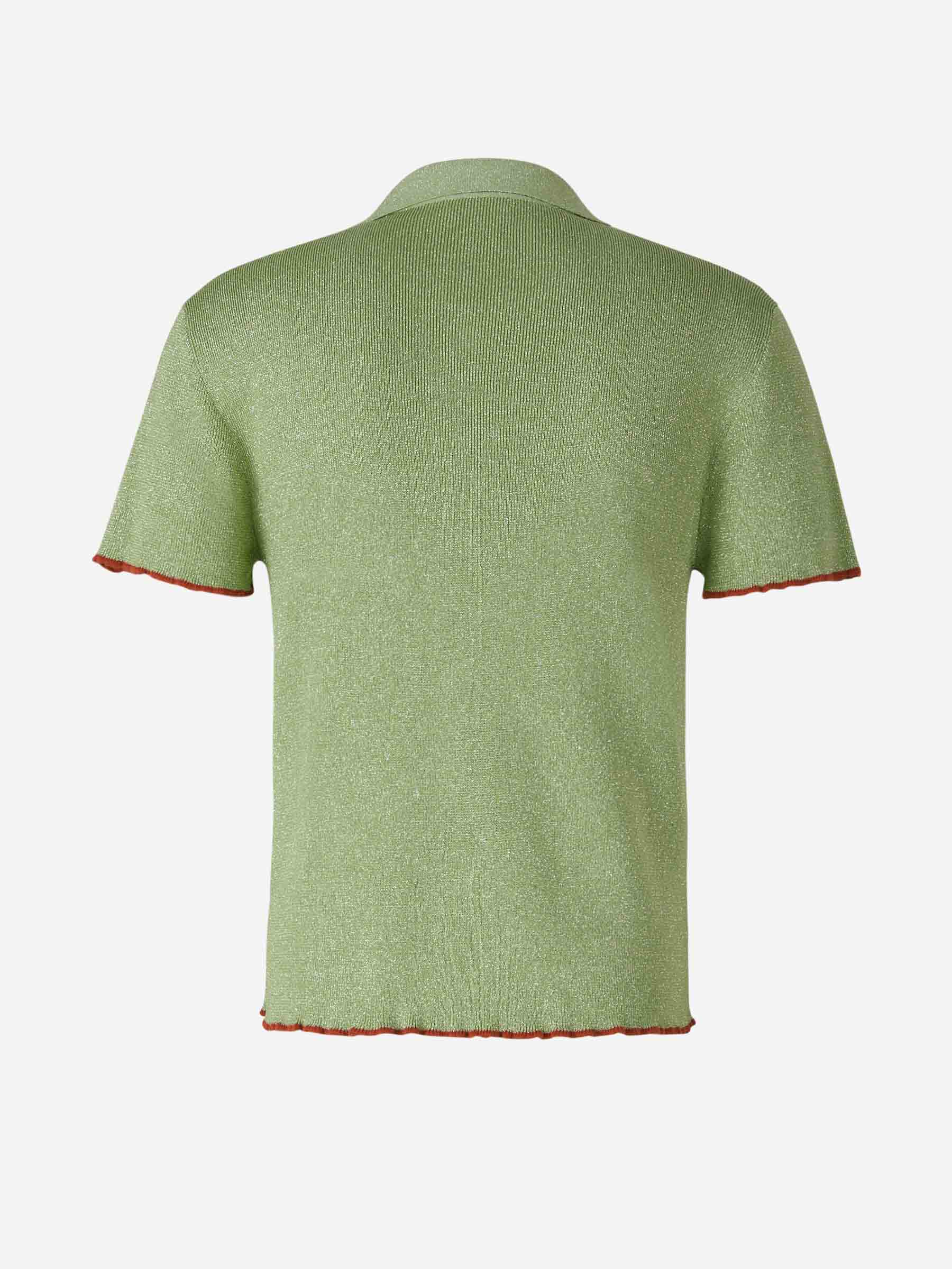 Jacquemus Cárdigan Punto Brillante color Verde Azulado sku 532-000456 01 - Foto 2