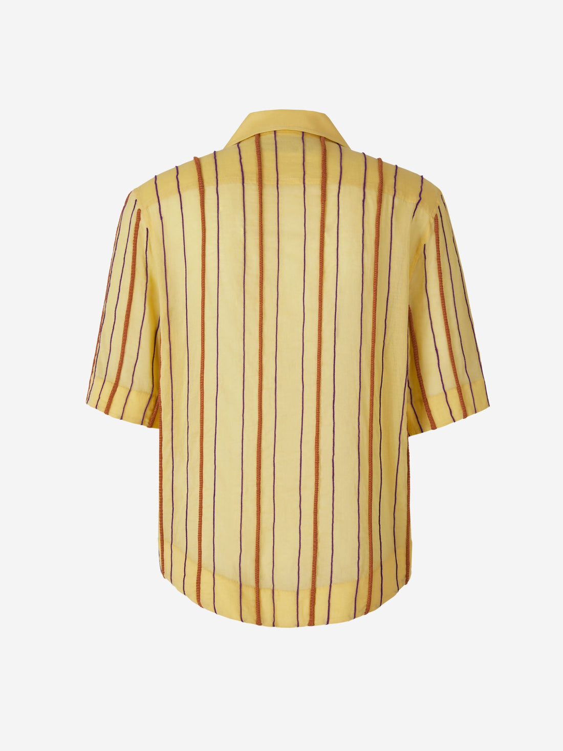 Jacquemus Camisa Motivo Rayas Relieve color Amarillo sku 532-000460 01 - Foto 1
