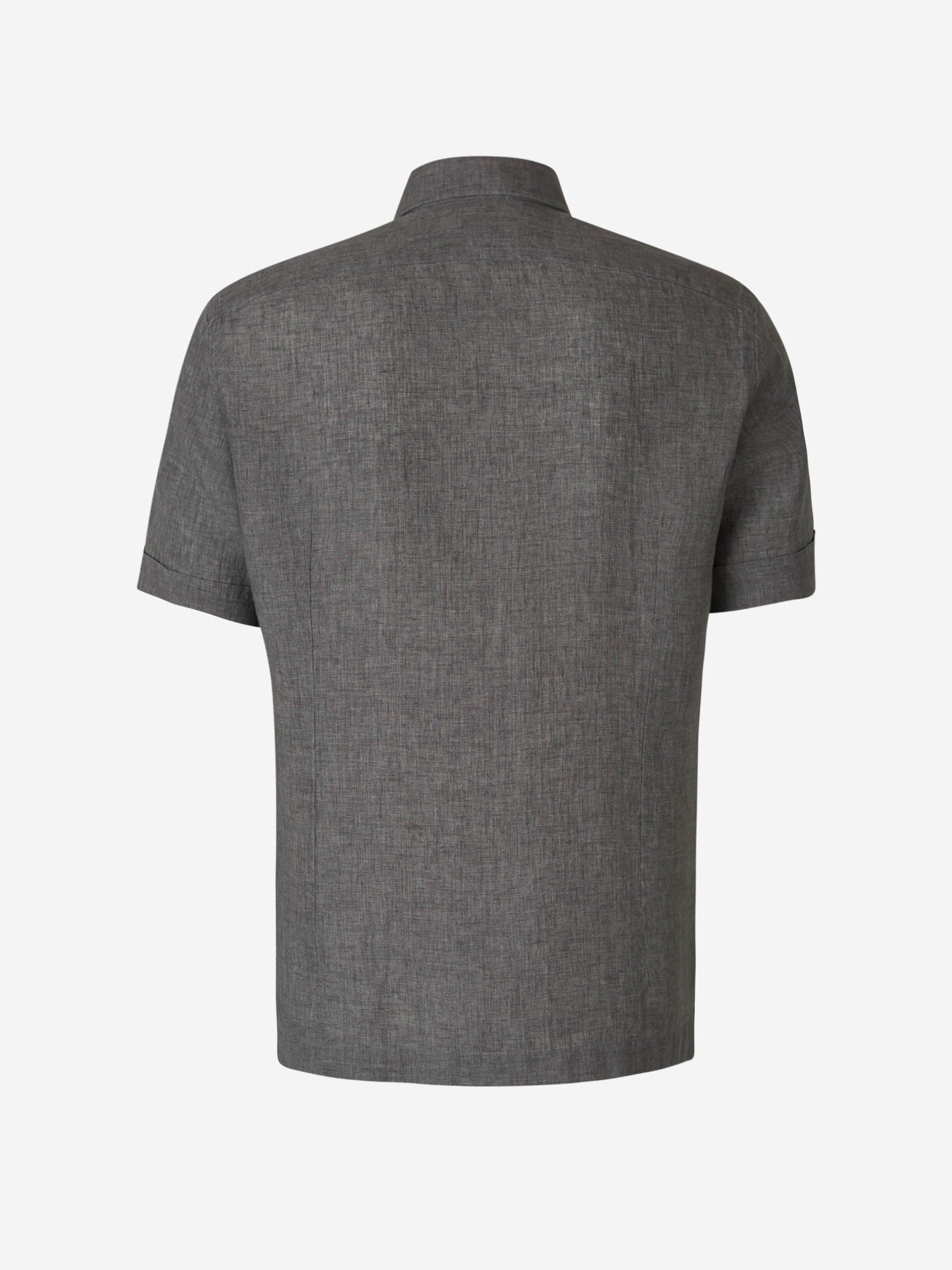 Santa Eulalia Camisa Manga Corta Lino color Gris Carbón sku 532-000482 03 - Foto 2