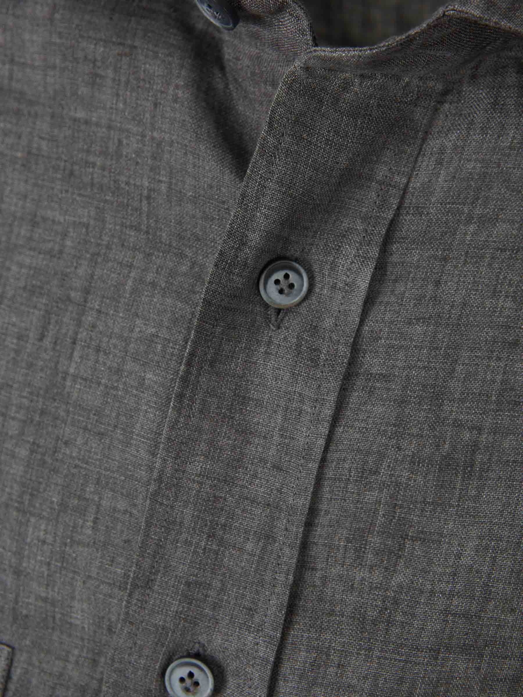 Santa Eulalia Camisa Manga Corta Lino color Gris Carbón sku 532-000482 03 - Foto 3