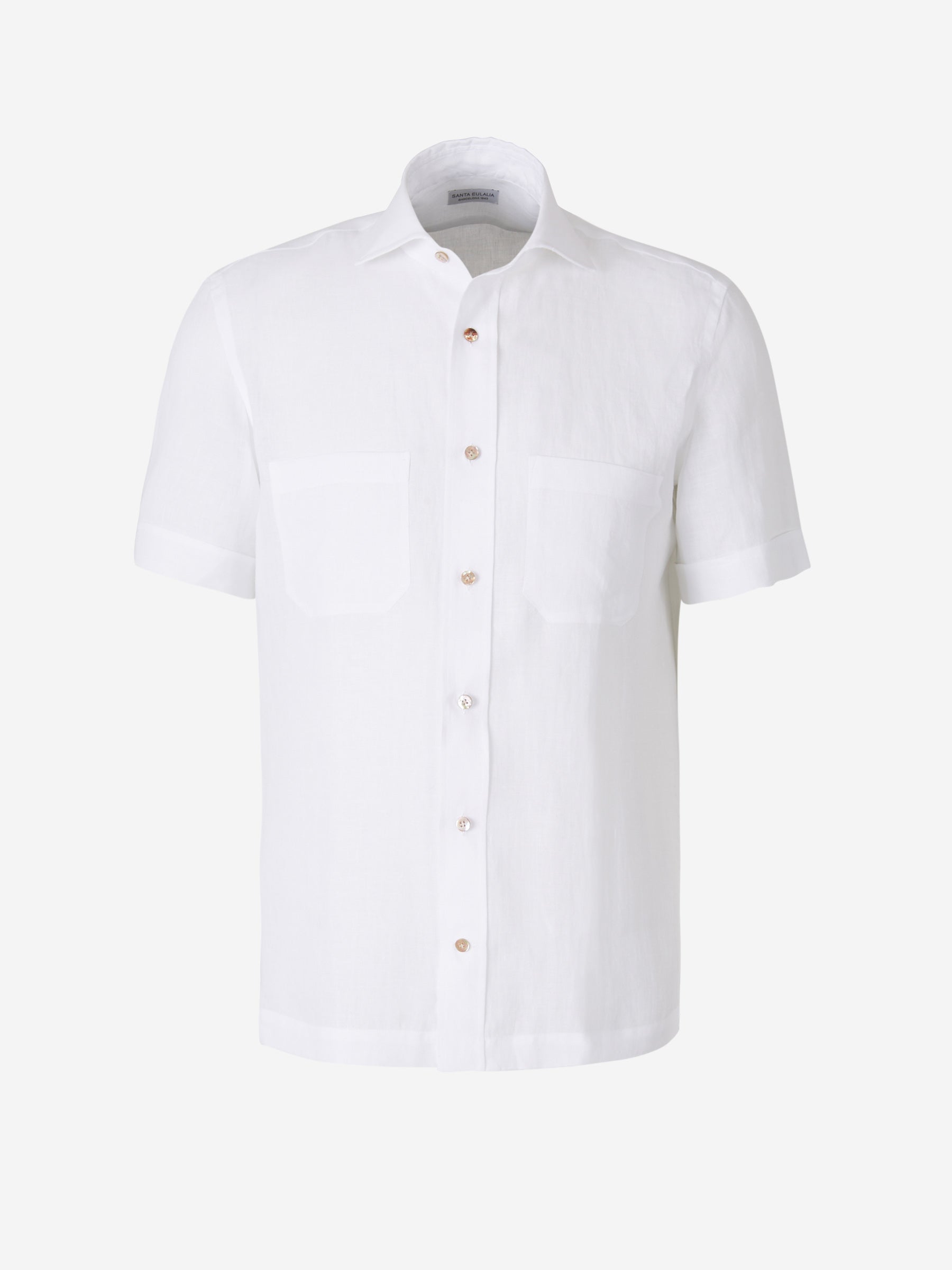 Santa Eulalia Camisa Manga Corta Lino color Gris Carbón sku 532-000482 03 - Foto 5