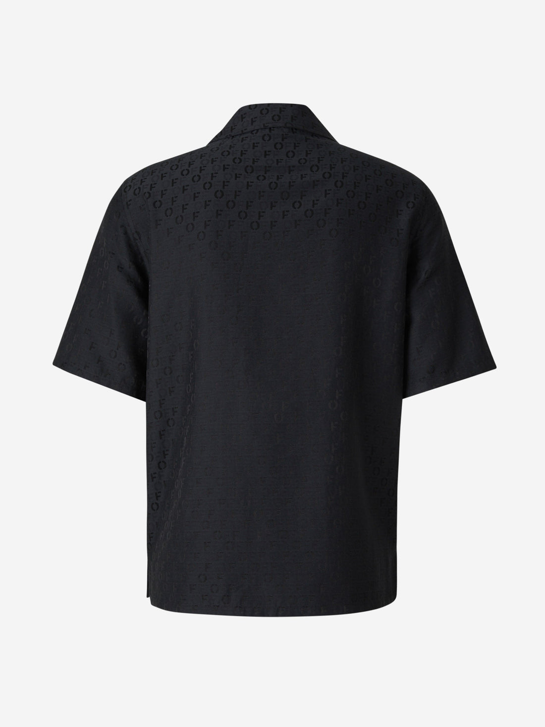 Off-White Camisa Seda Y Algodón color Negro sku 532-000499 01 - Foto 2