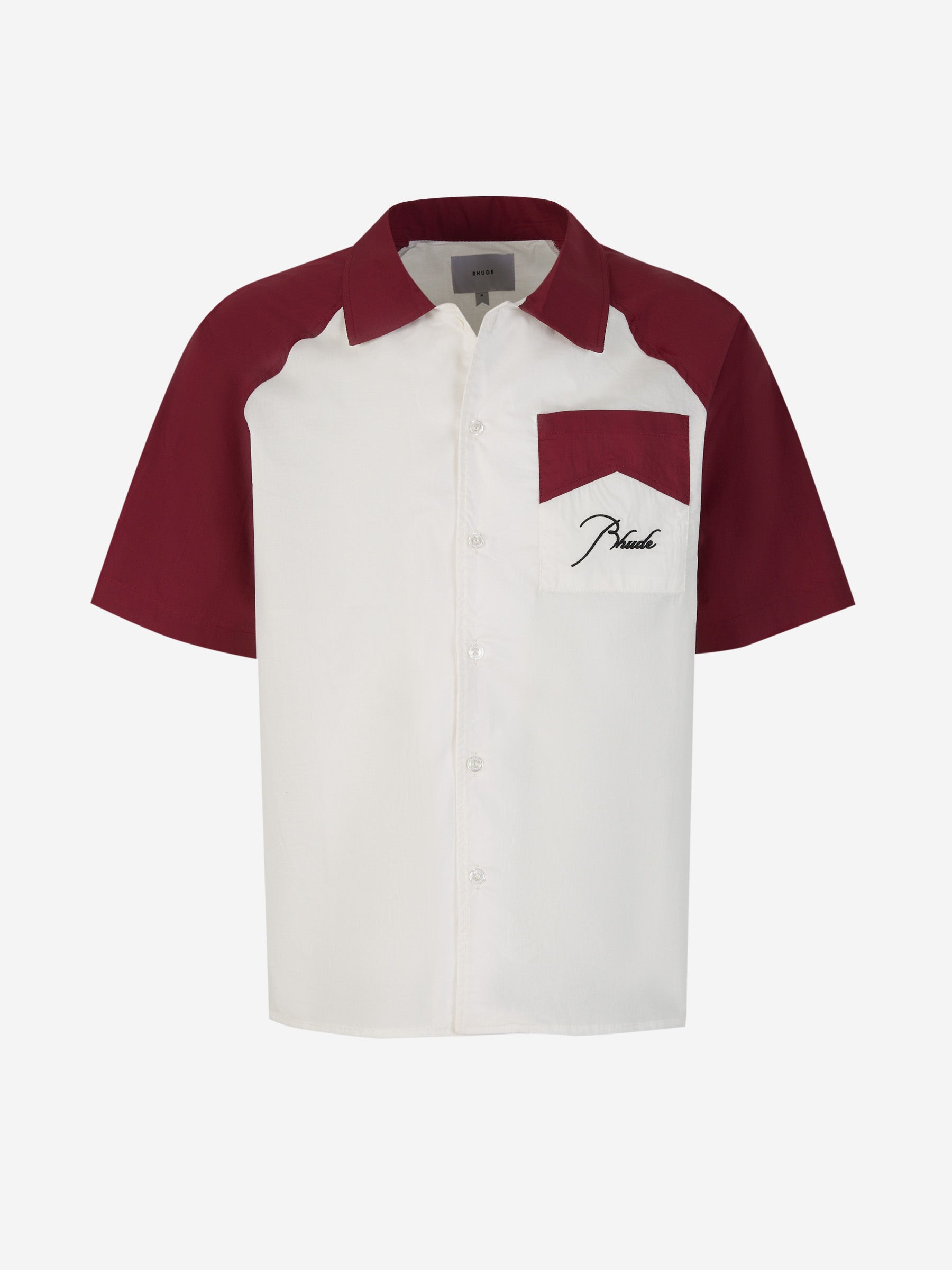 Rhude Camisa Contraste Raglán color Burdeos sku 532-000501 01 - Foto 1