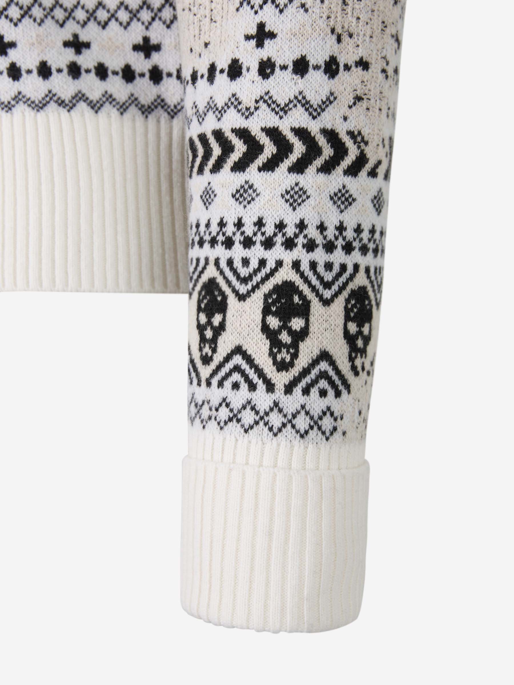 Alexander McQueen Jersey Jacquard Logo color Marfil sku 541-000097 01 - Foto 5