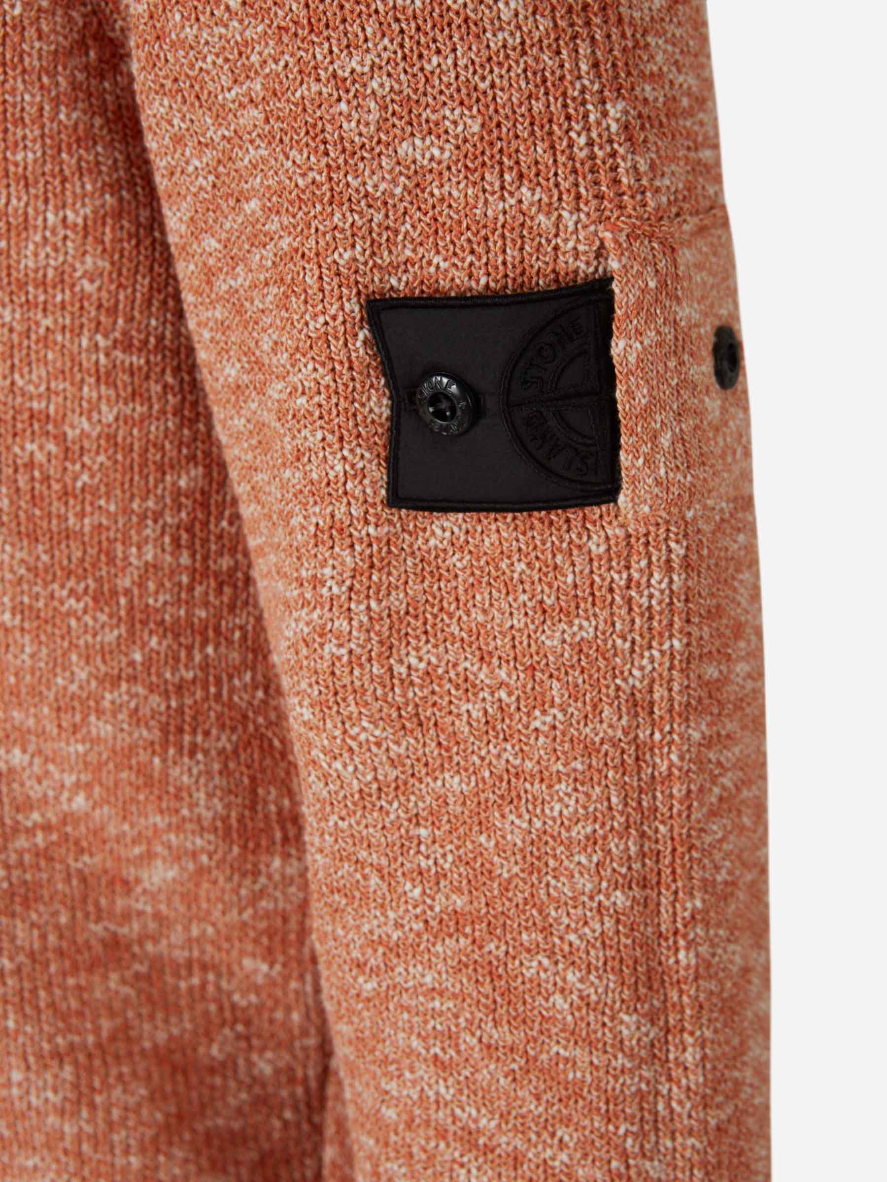 Outlet online Stone Island Shadow Project Hombre Jersey Canalé Logo color Salmón sku 541-000101 01 - Foto 4