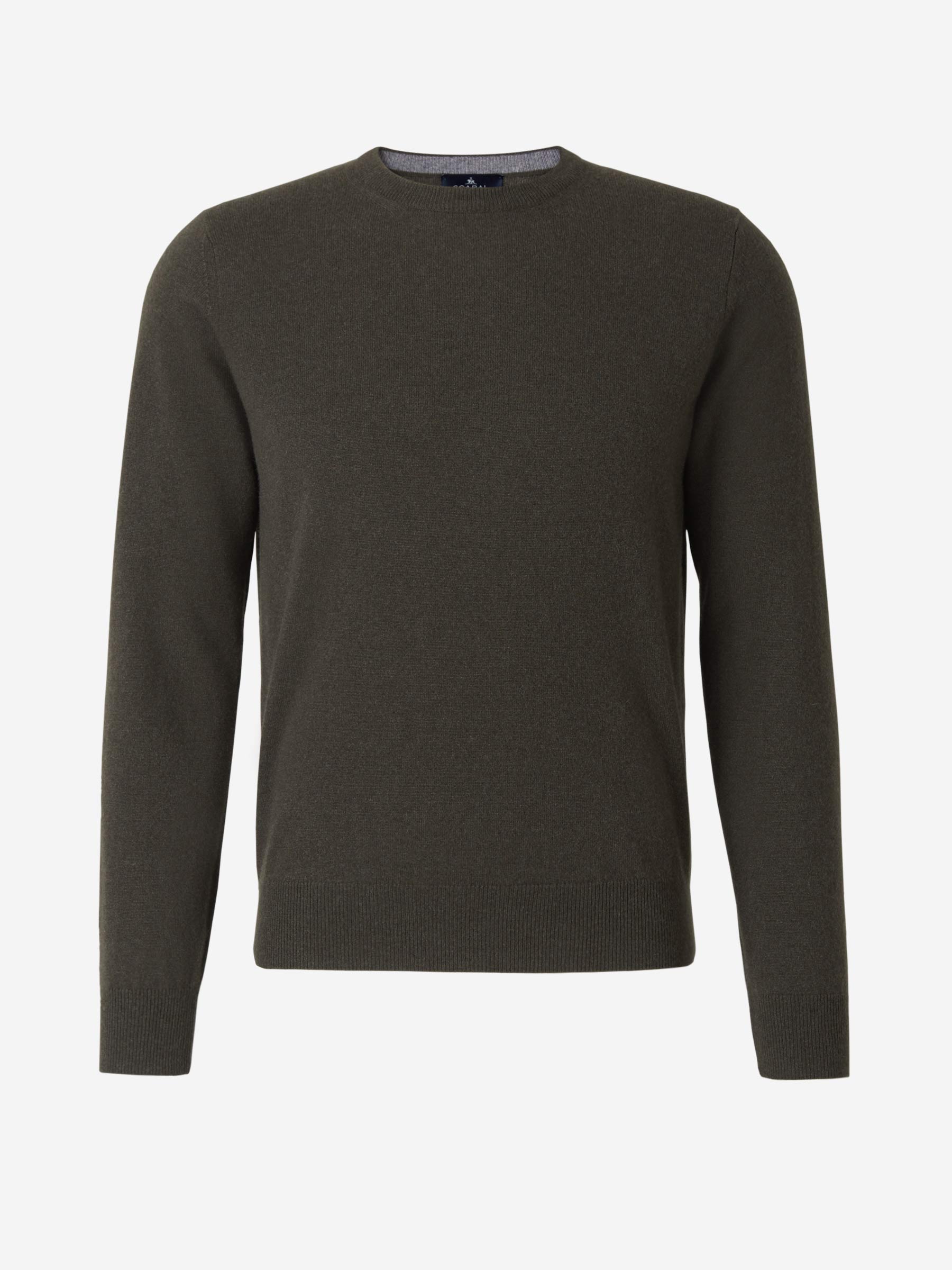 Scabal Jersey Liso Cashmere color Verde Militar sku 542-002044 01 - Foto 1