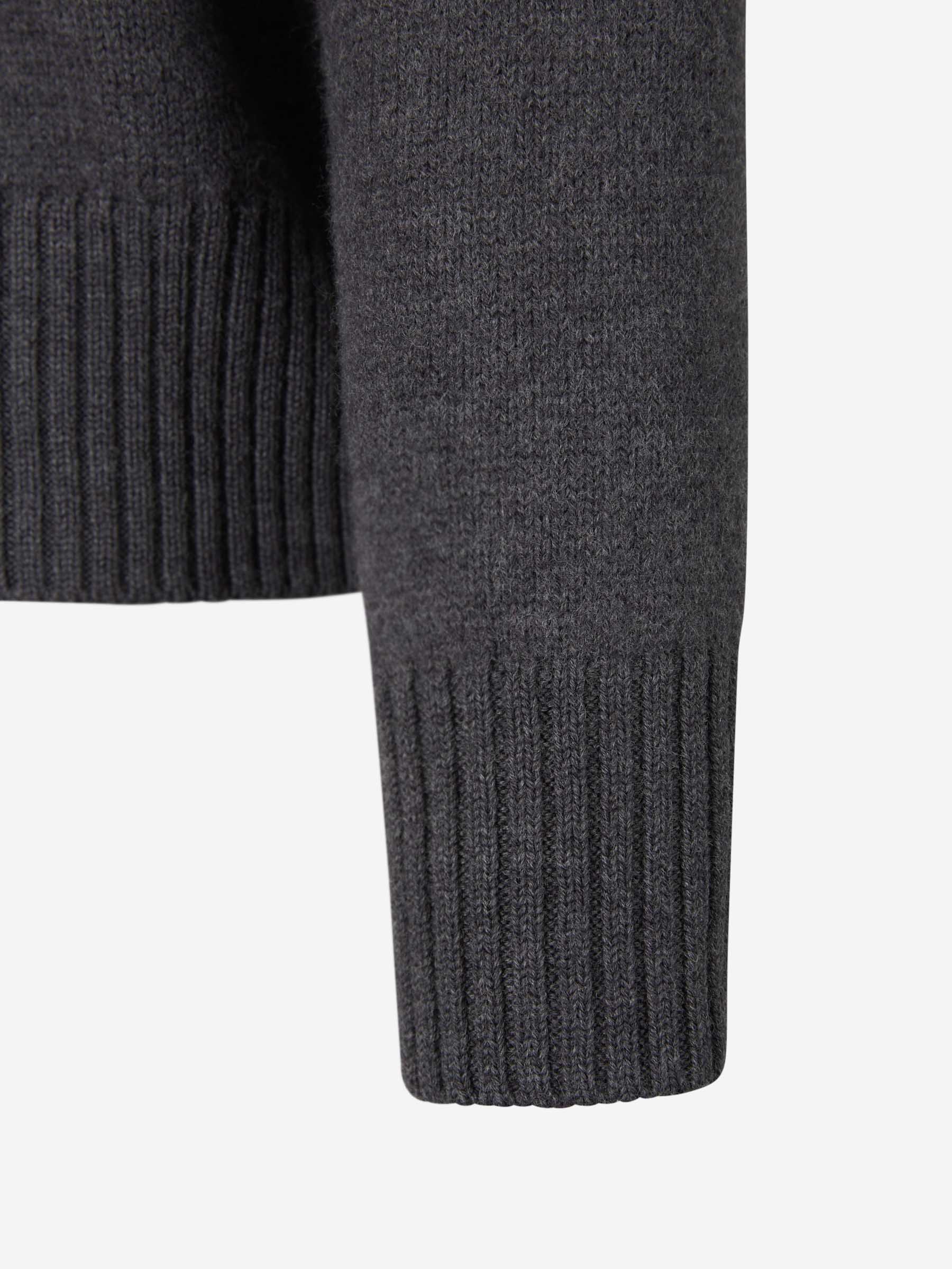 Outlet online Ami Paris Hombre Jersey Big Ami De Coeur color Gris Claro sku 542-002099 02 - Foto 5